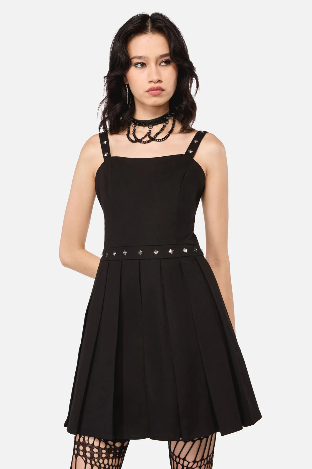 Barb Stud Trim Dress