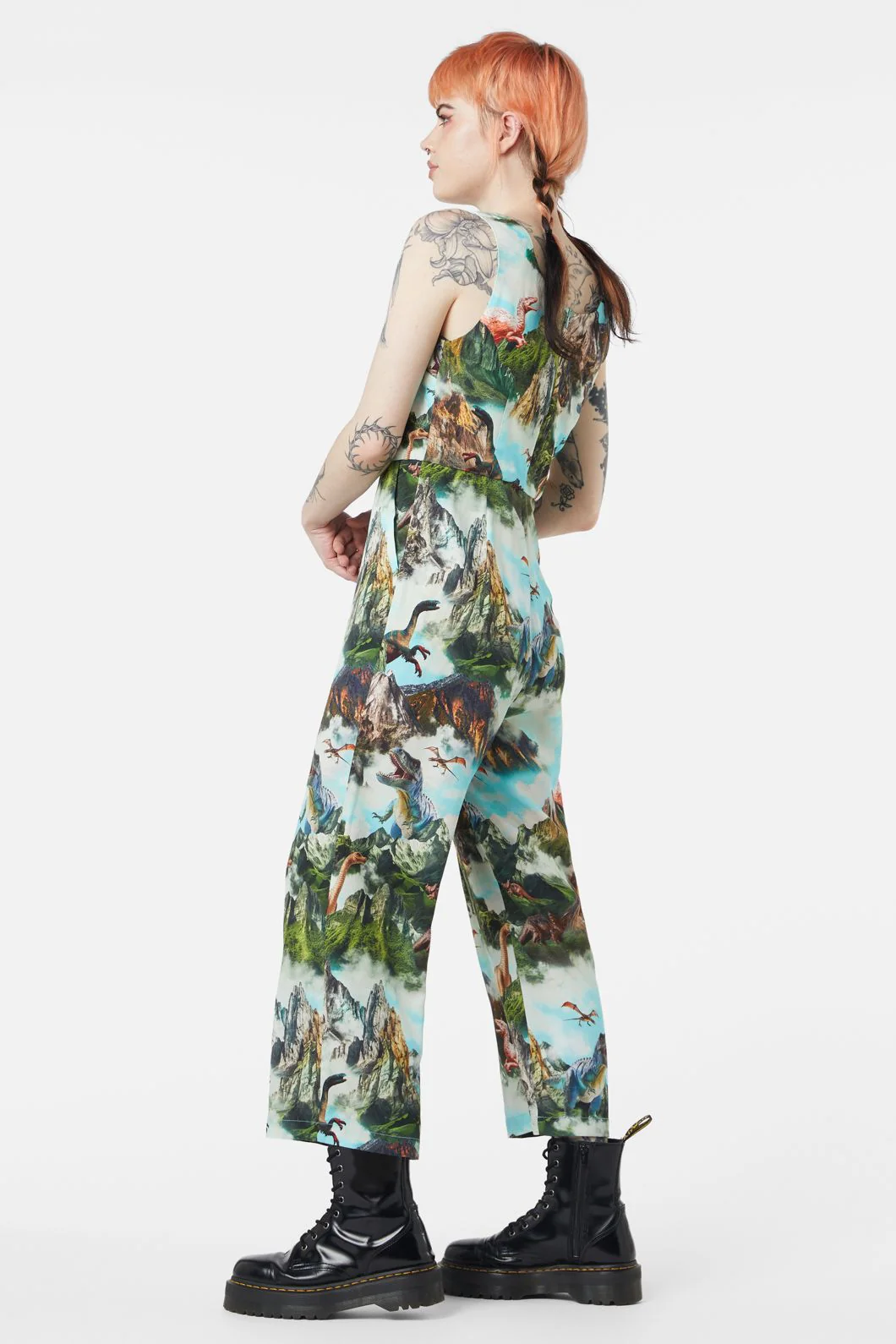 Triassic Scene Printed Jumpsuit