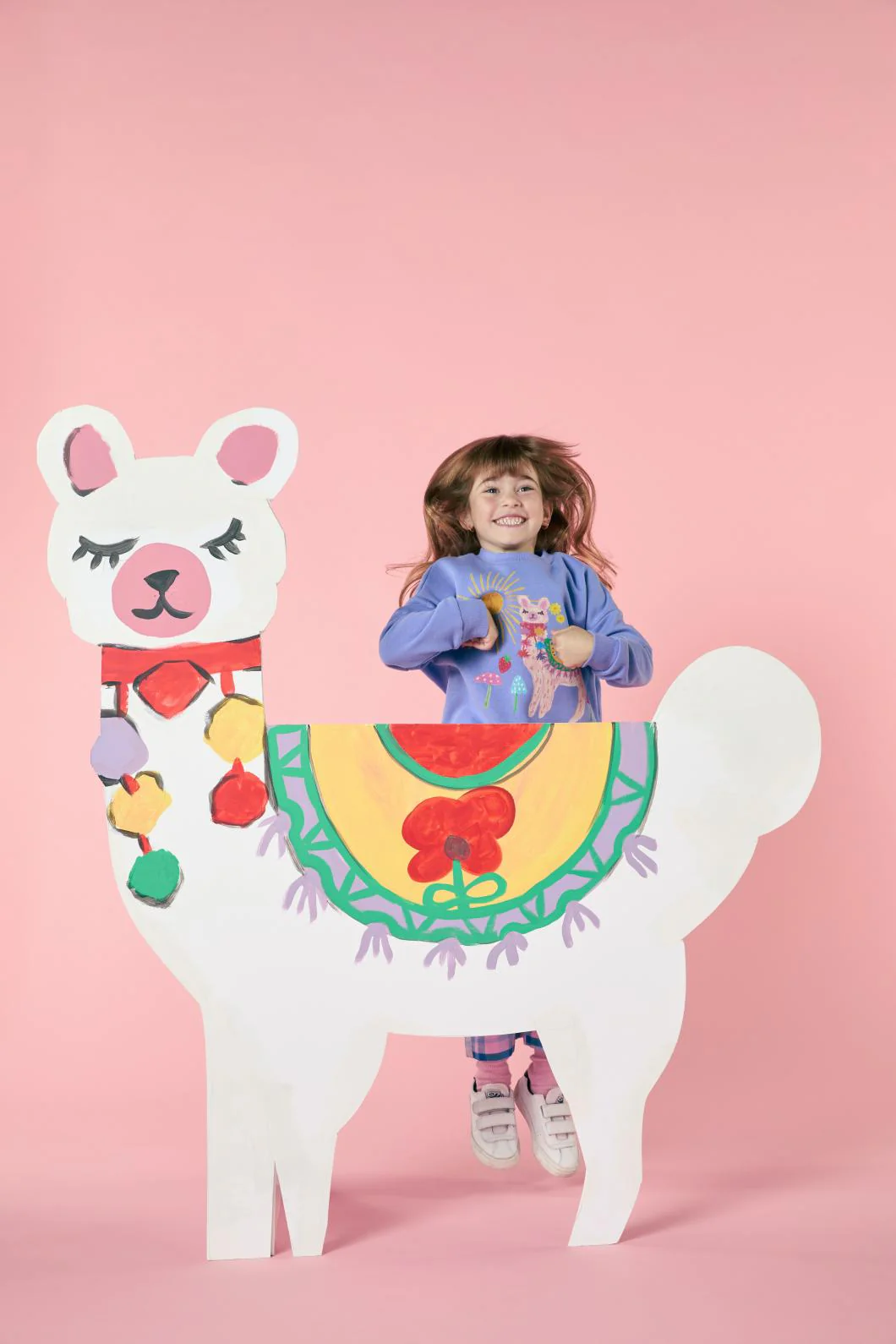 Pretty Llama Kids Sweater