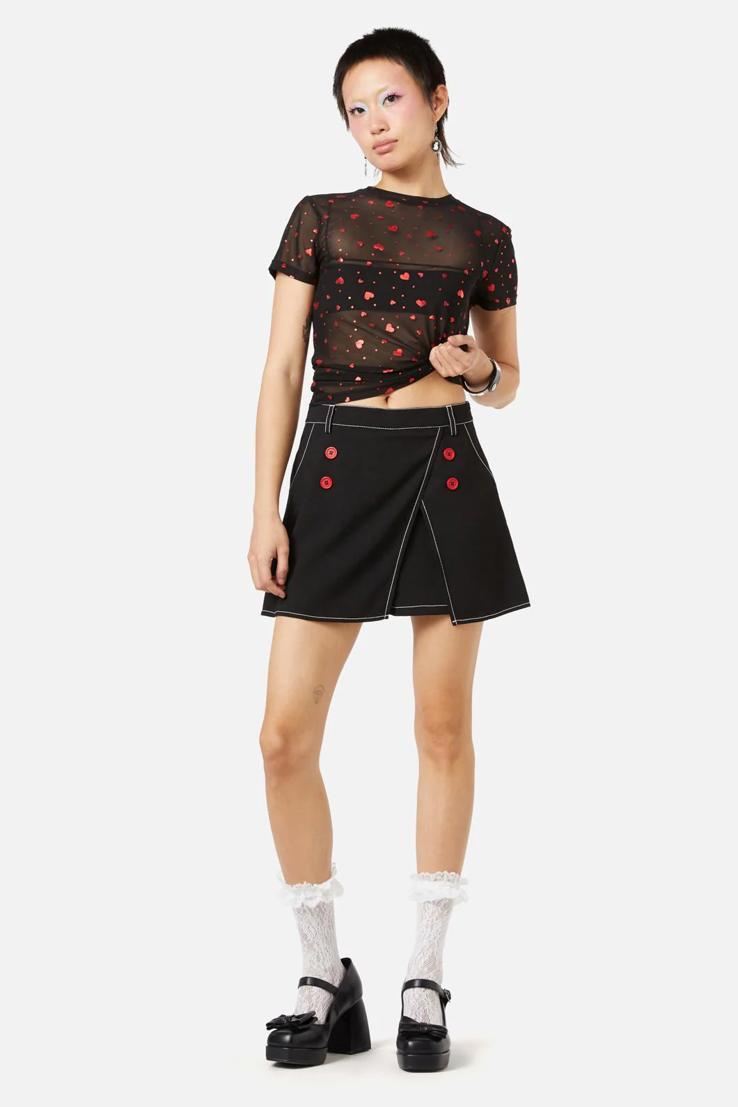 Queen Of Cats Basic Skort