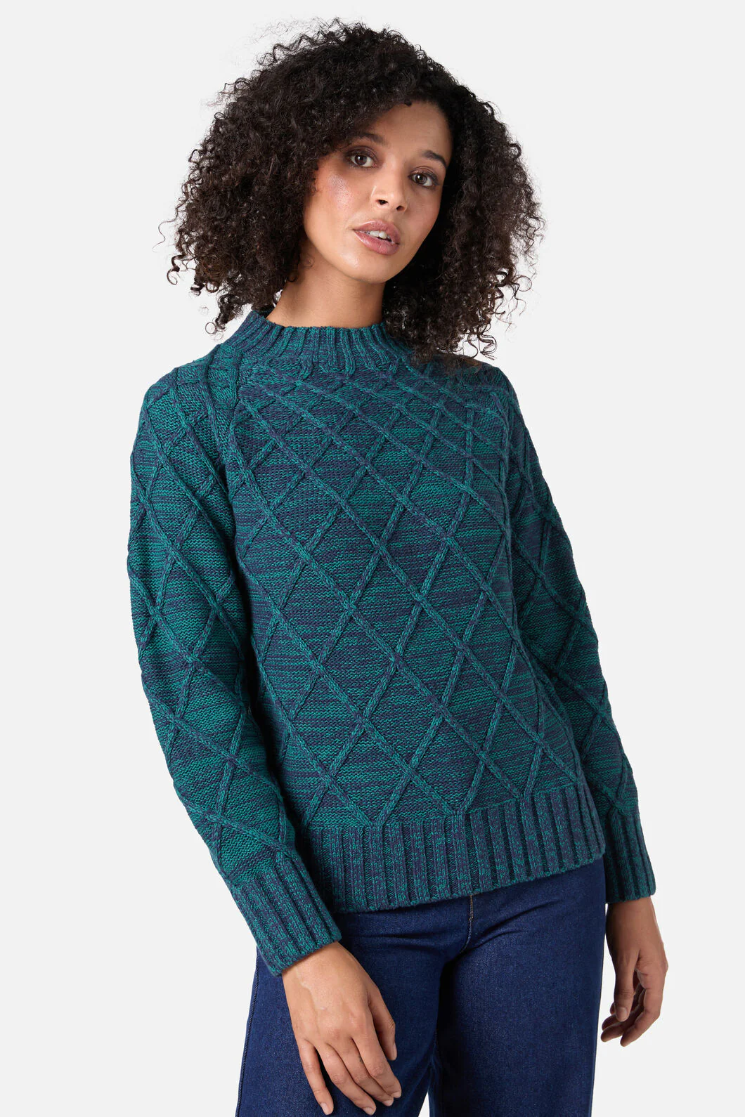 Demi Diamond Knit Jumper
