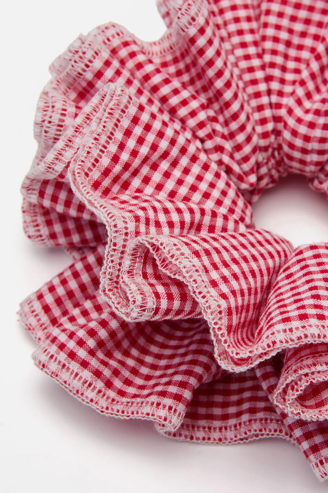 Red Gingham Scrunchie