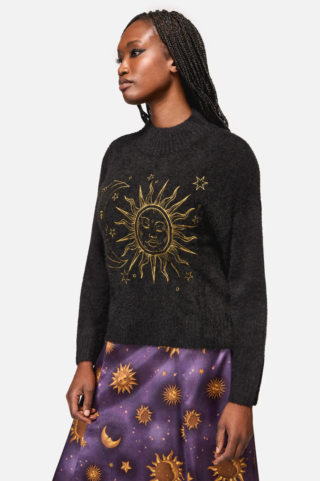Sun And Moon Goth Knit