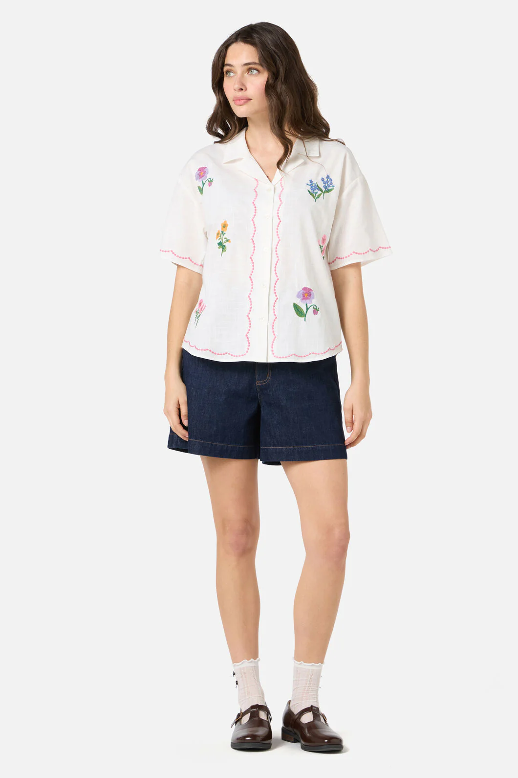 Flower Patch Emb Shirt