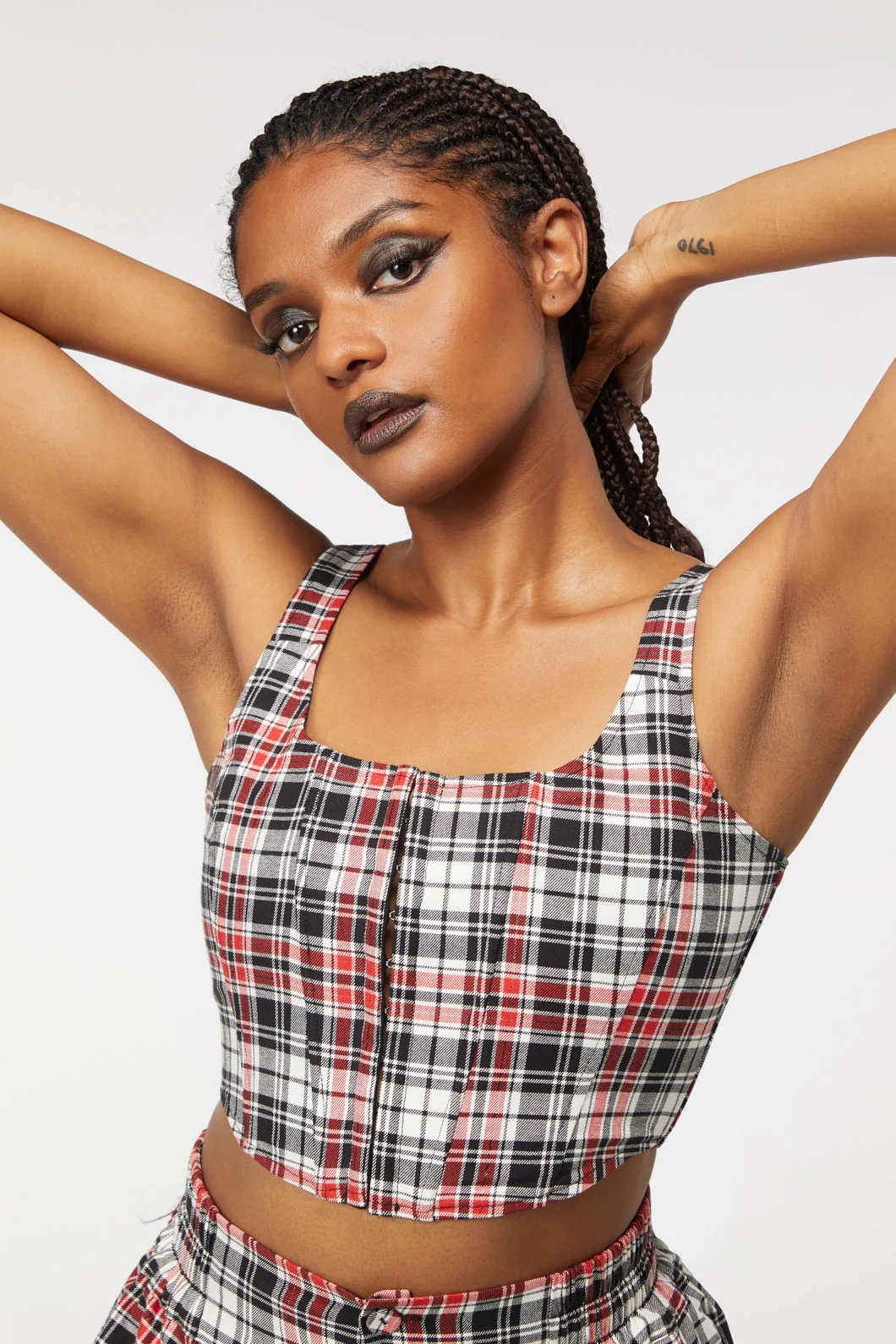 Skelly Tartan Corset