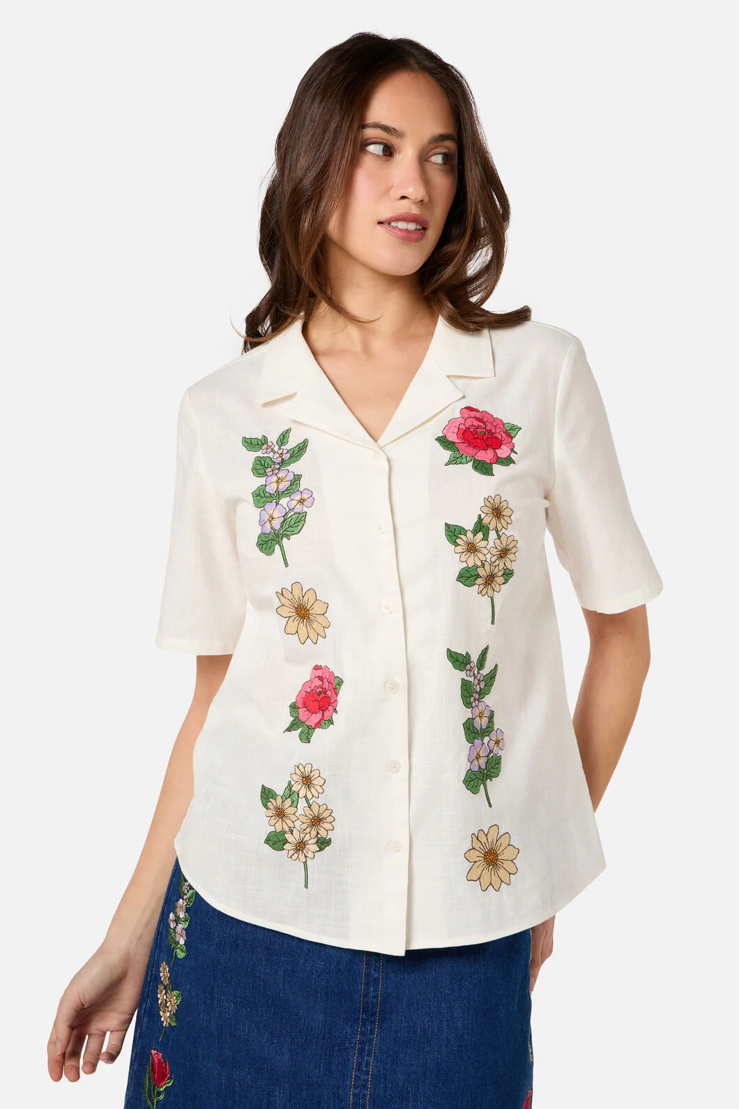 Fleur Embroidered Shirt