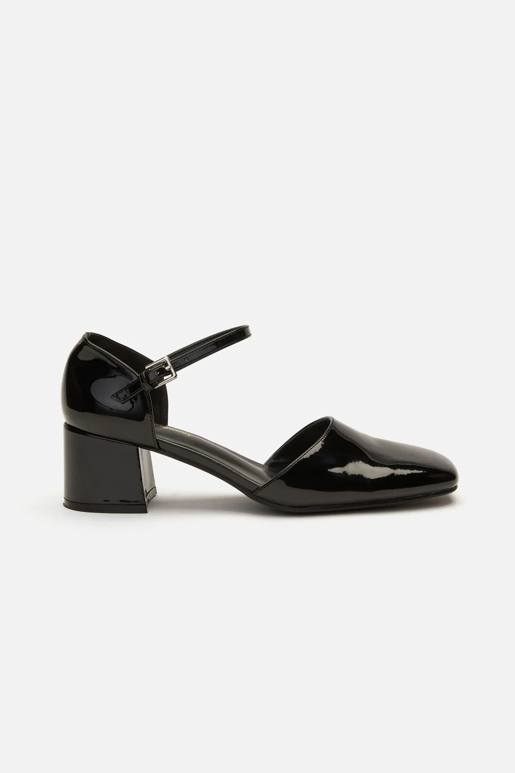 Black Sweet Buckle Heel