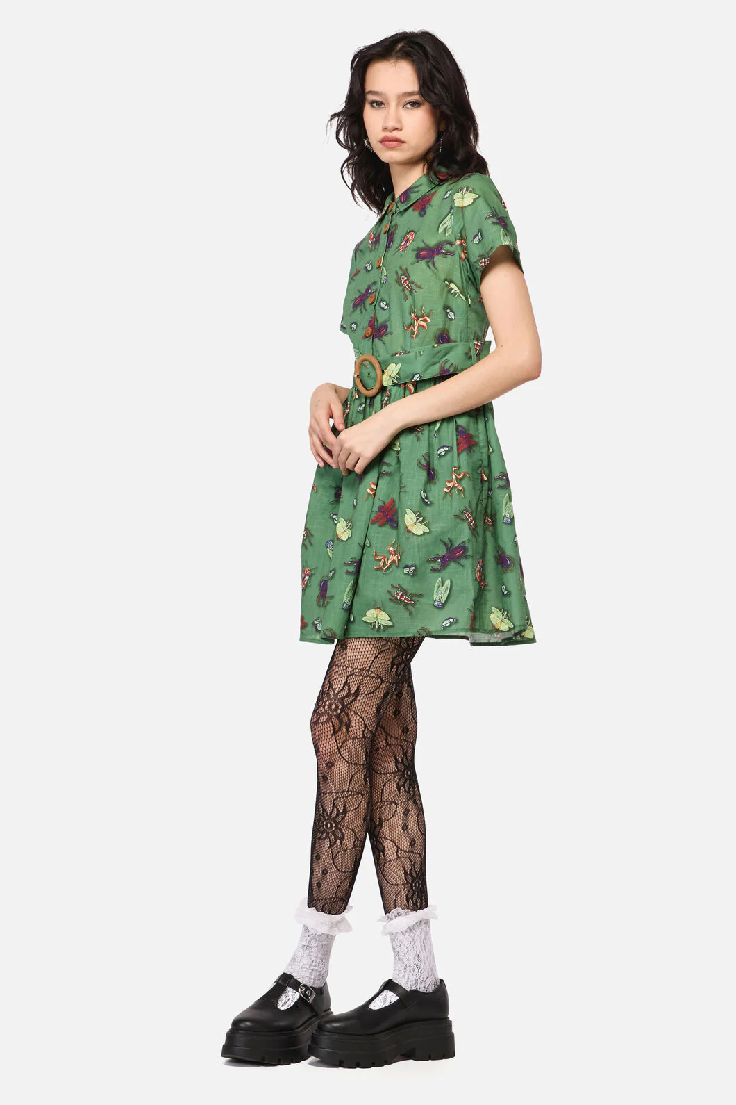 Entomology Print Dress