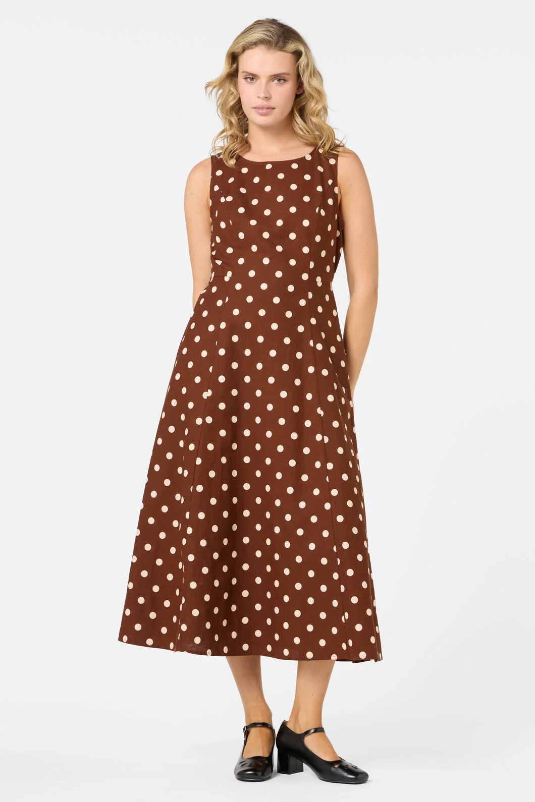 Polka Dot Midi Dress