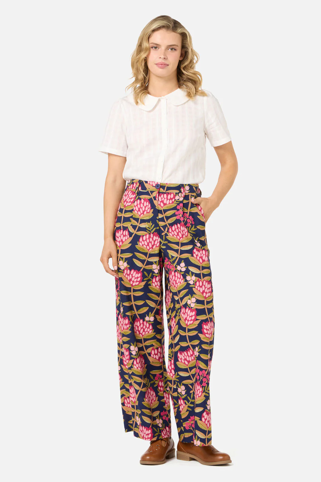 Protea Flower Relaxed Pant