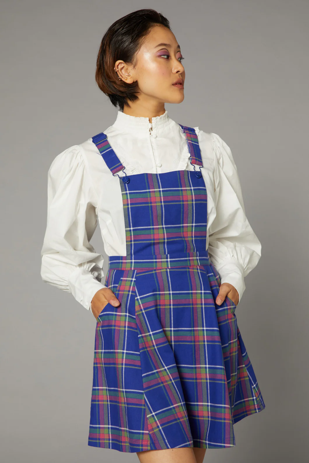 Werewolf Tartan Goth Pinafore