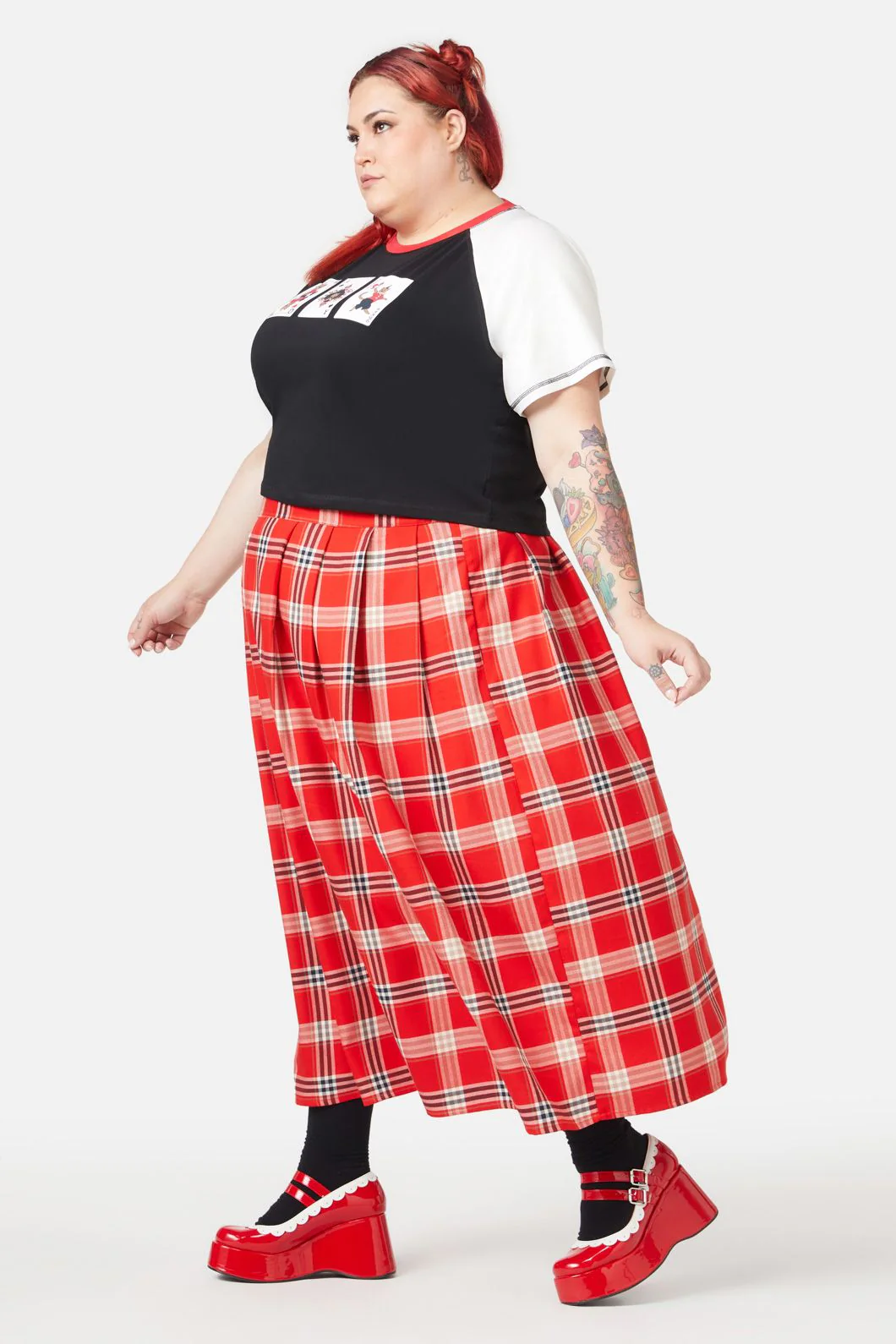 Curve Queen Of Cats Raglan Tee