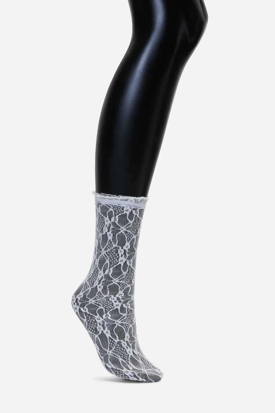 White Lacey Lace Sock