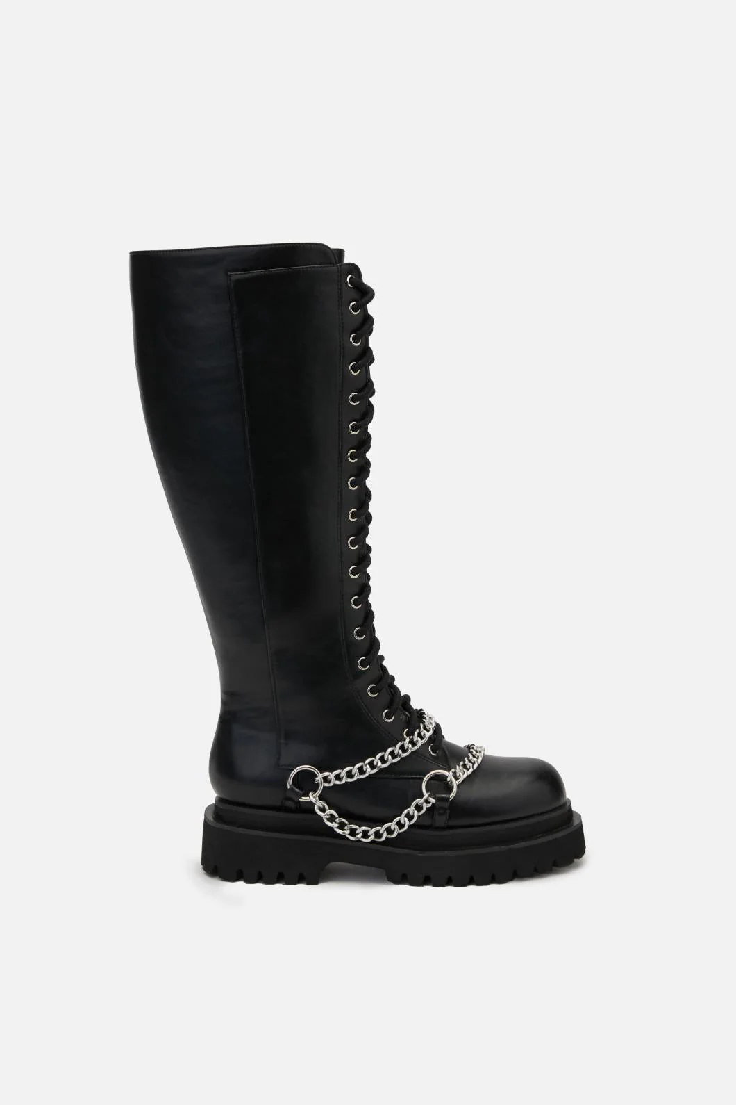 Chain Knee High Boot