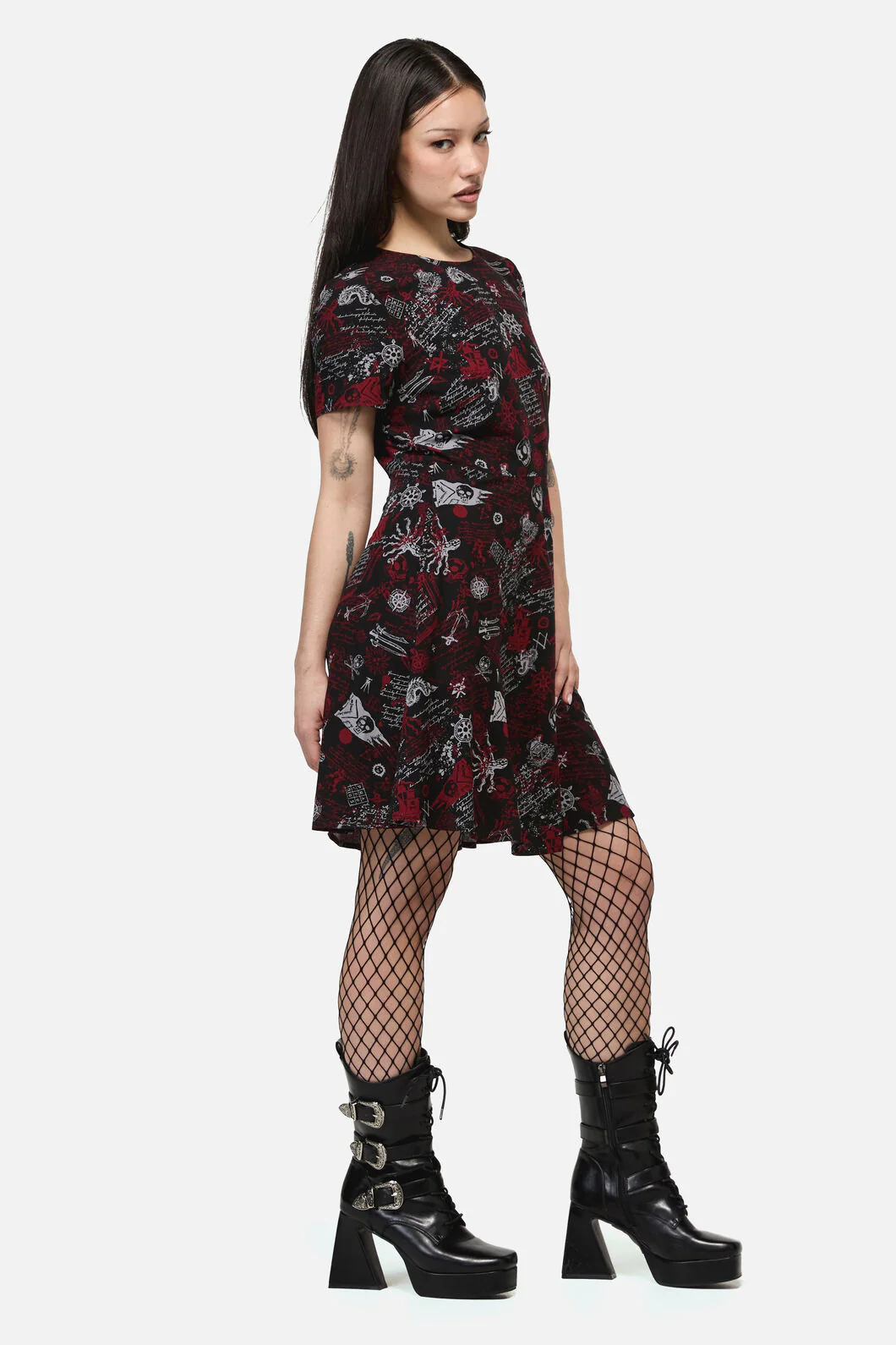 Pirate Punk Print Dress