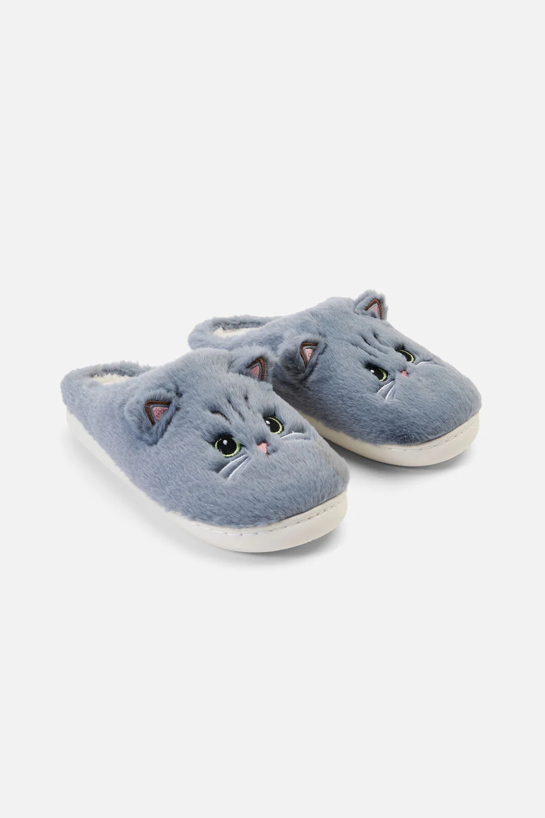 Plush Cat Slippers
