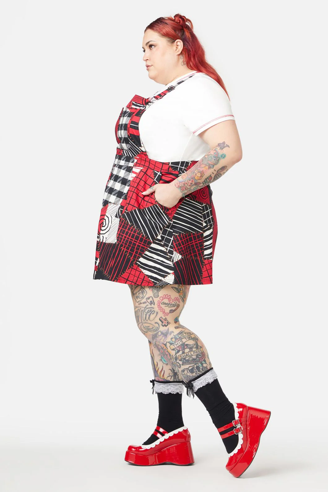 Curve Patched Up Pinafore