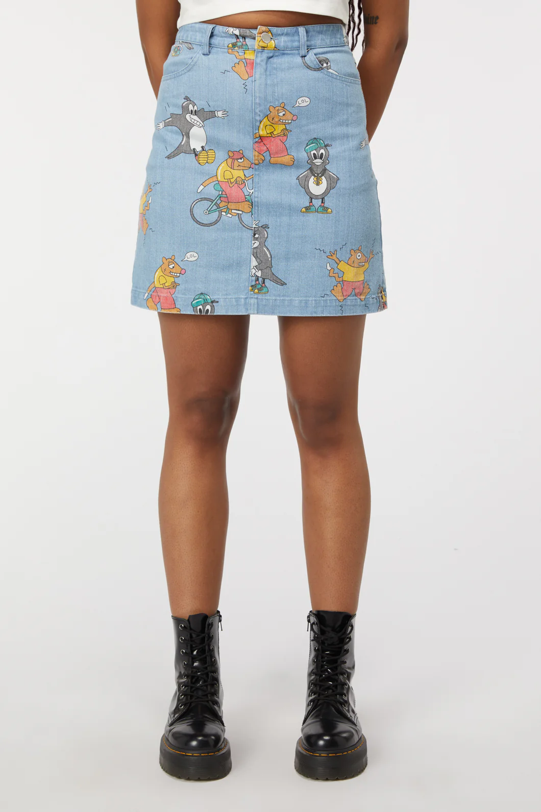 Possum Magpie Denim Skirt