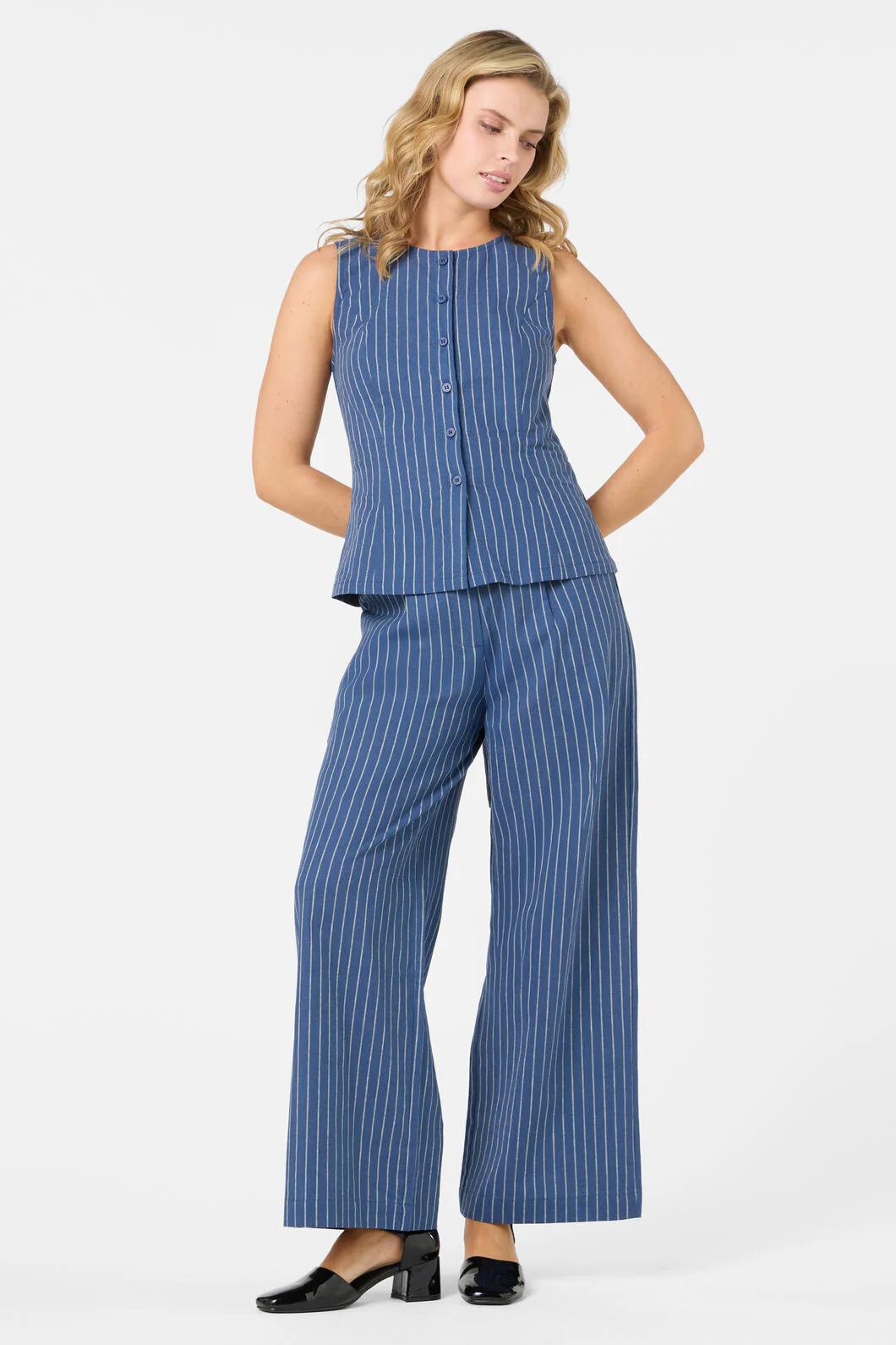Frankie Pinstripe Pant