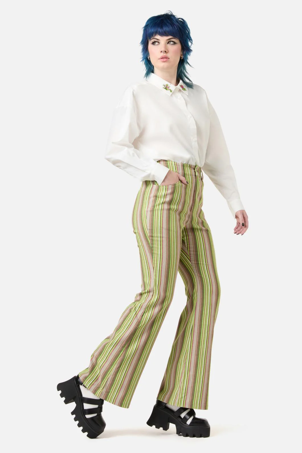 Homily Stripe Cord Pant