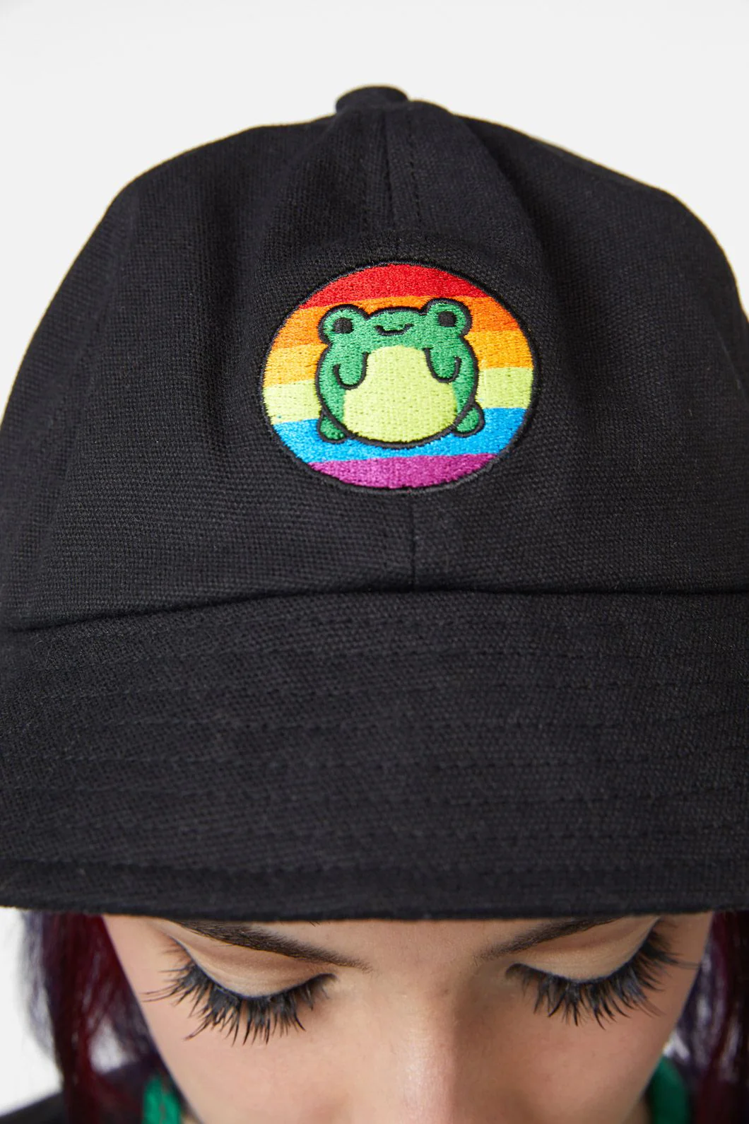 Rainbow Frog Hat