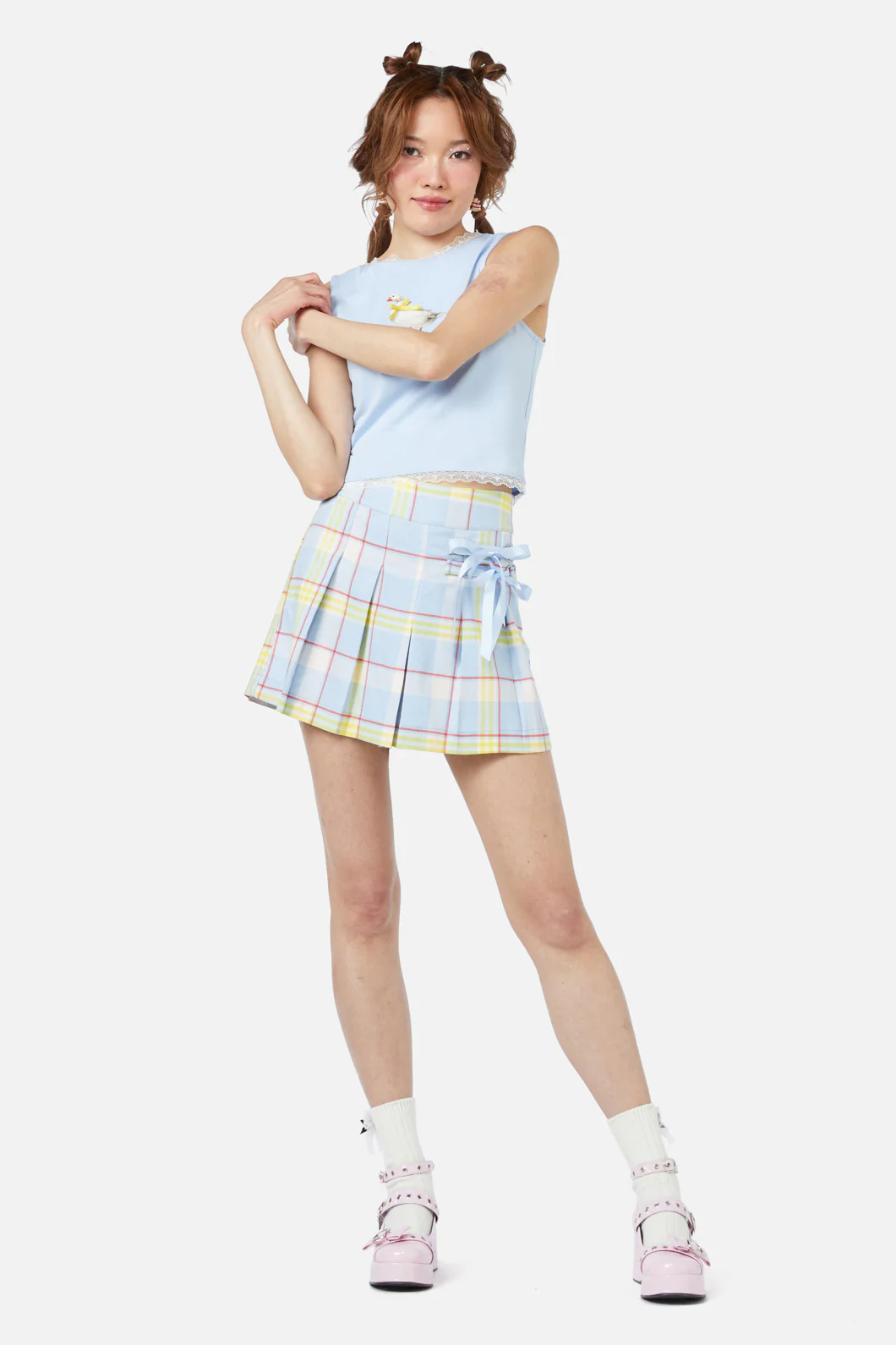 Silly Goose Tartan Skort