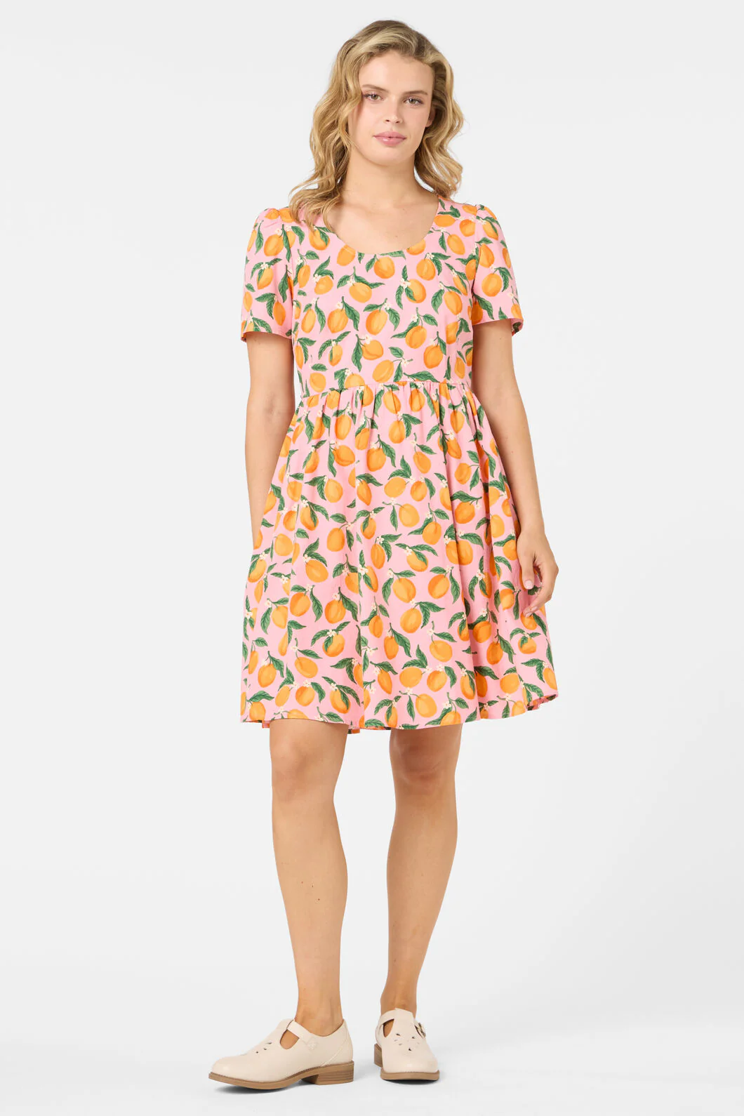 Apricots Short Sleeve Dress