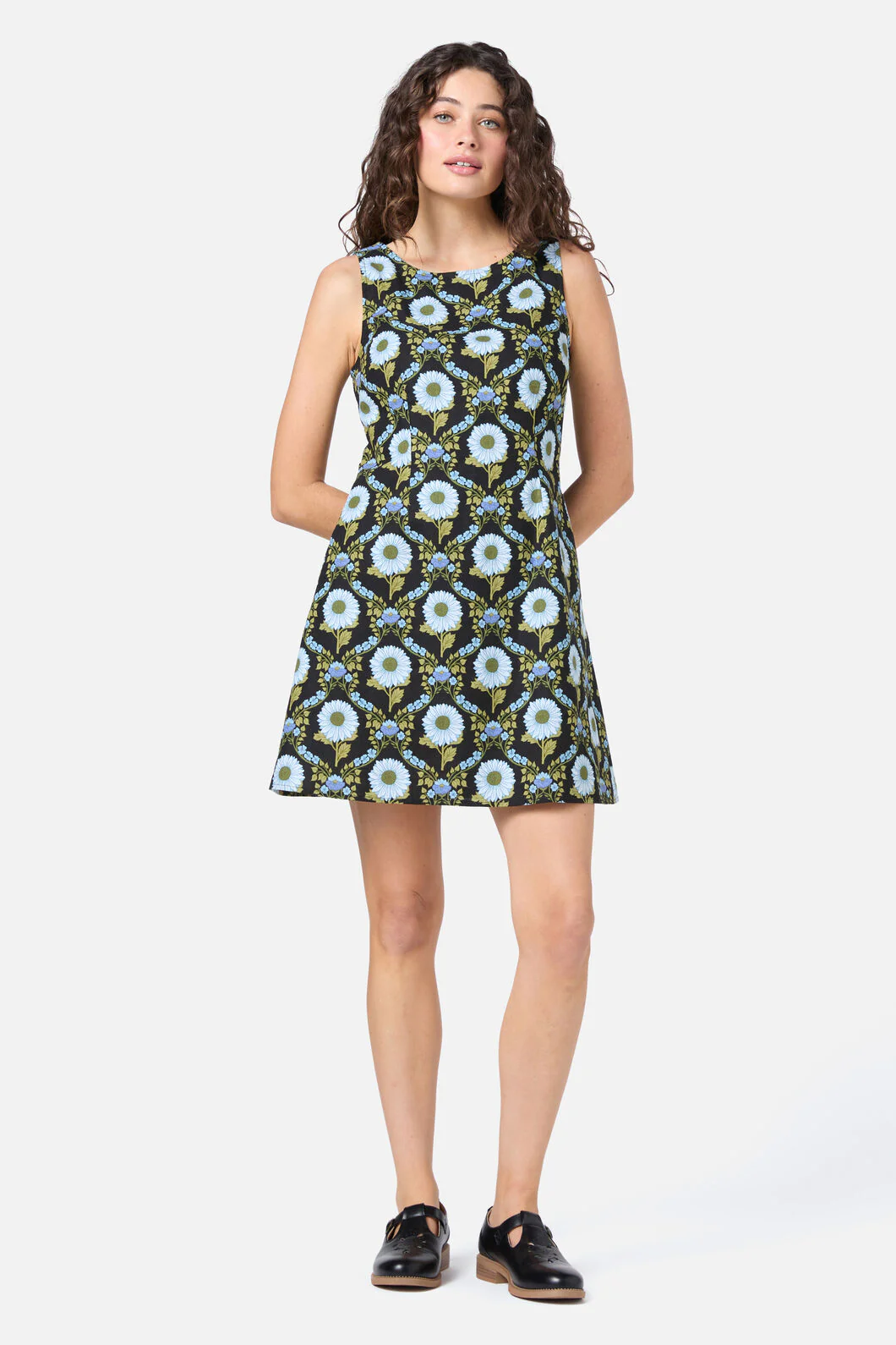 Sunflower Mini Shift Dress