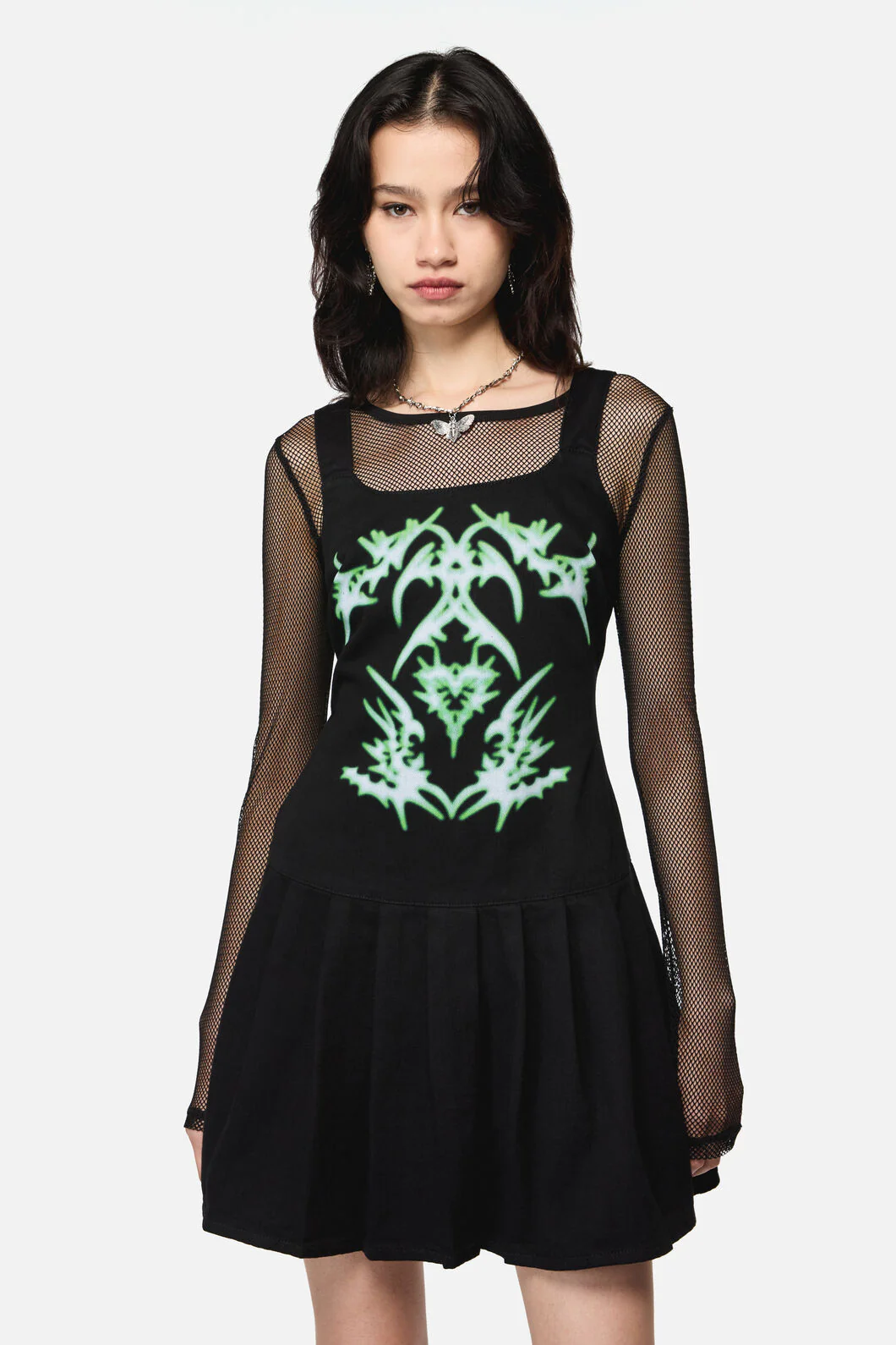 Hazardous Print Dress