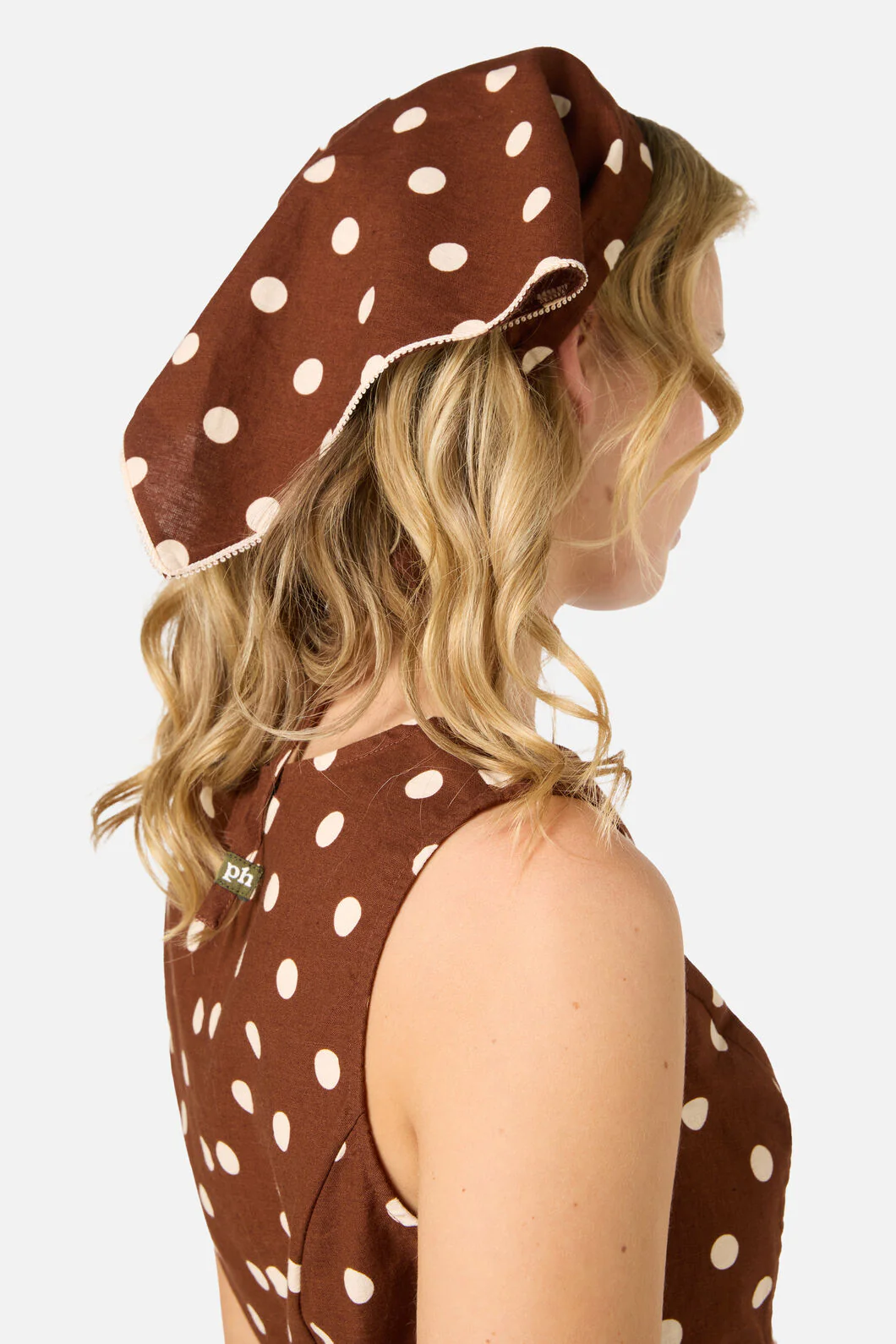 Chocolate Spot Head Scarf