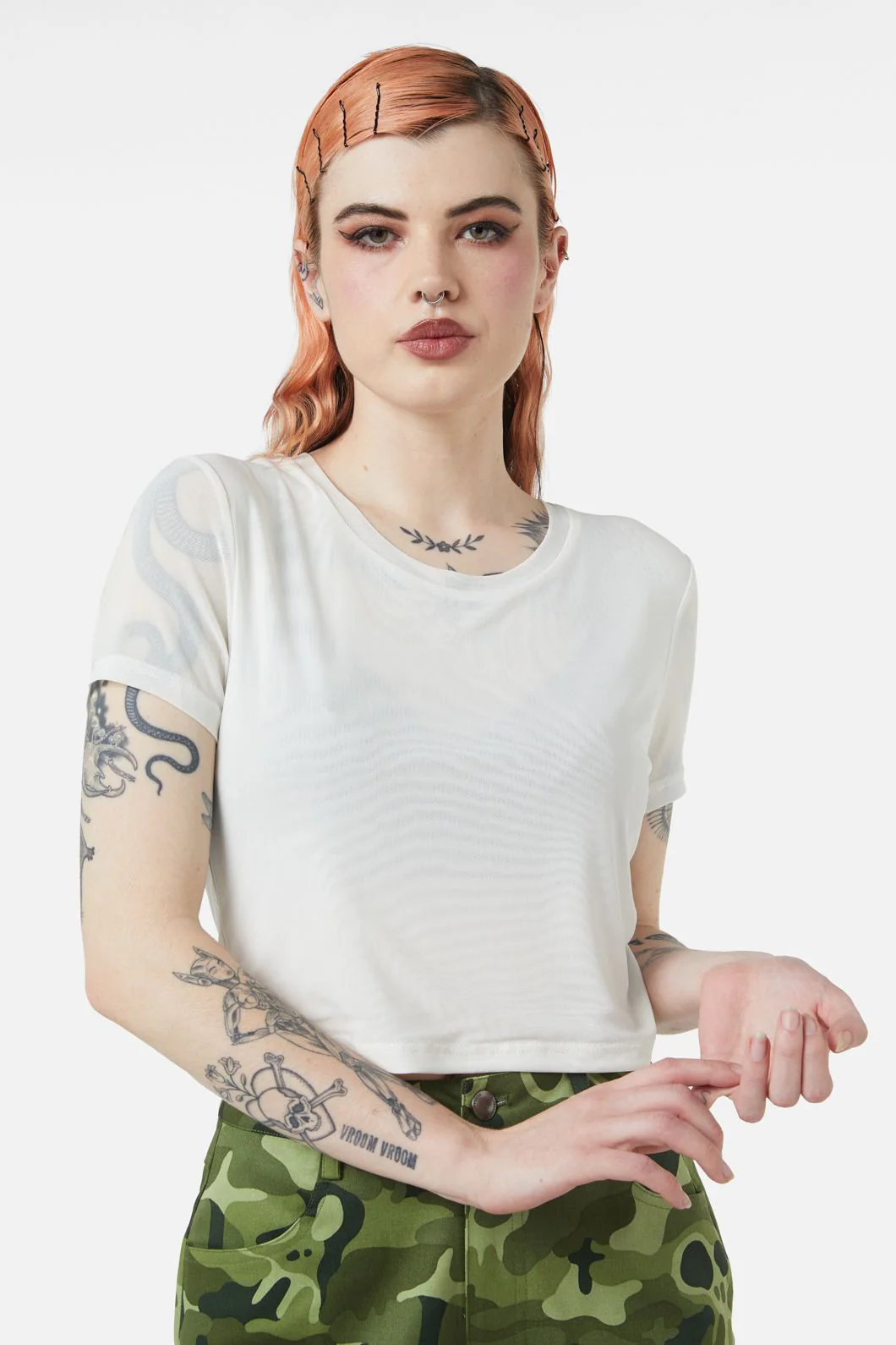 Eliza Mesh Top