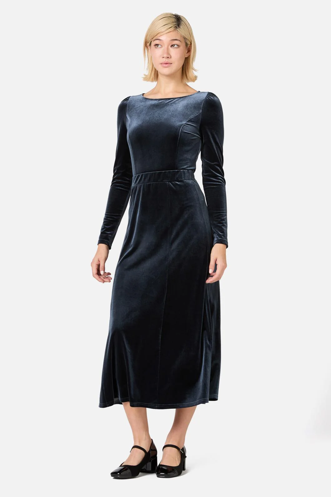 Monica Velvet Midi Skirt