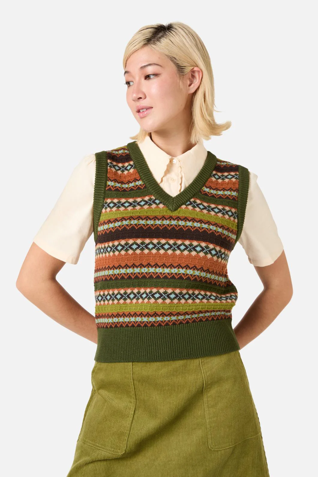 Fairisle Knit Vest