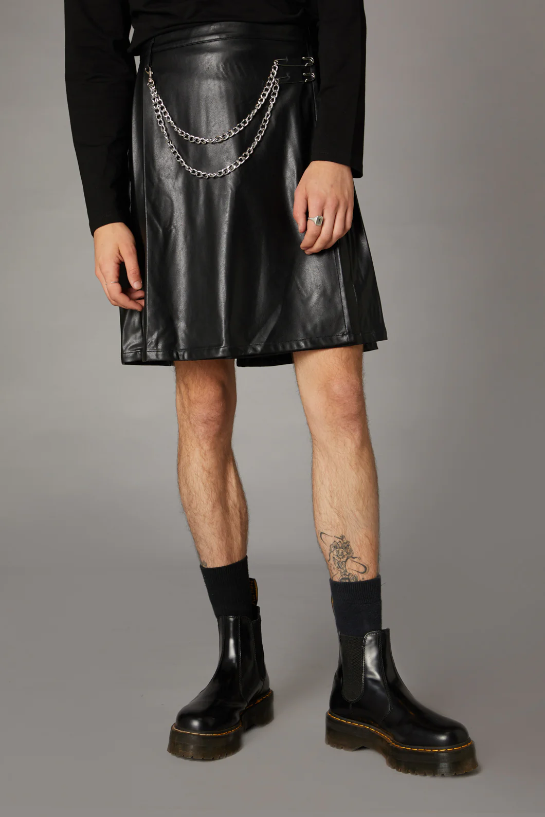 PU Goth Skirt
