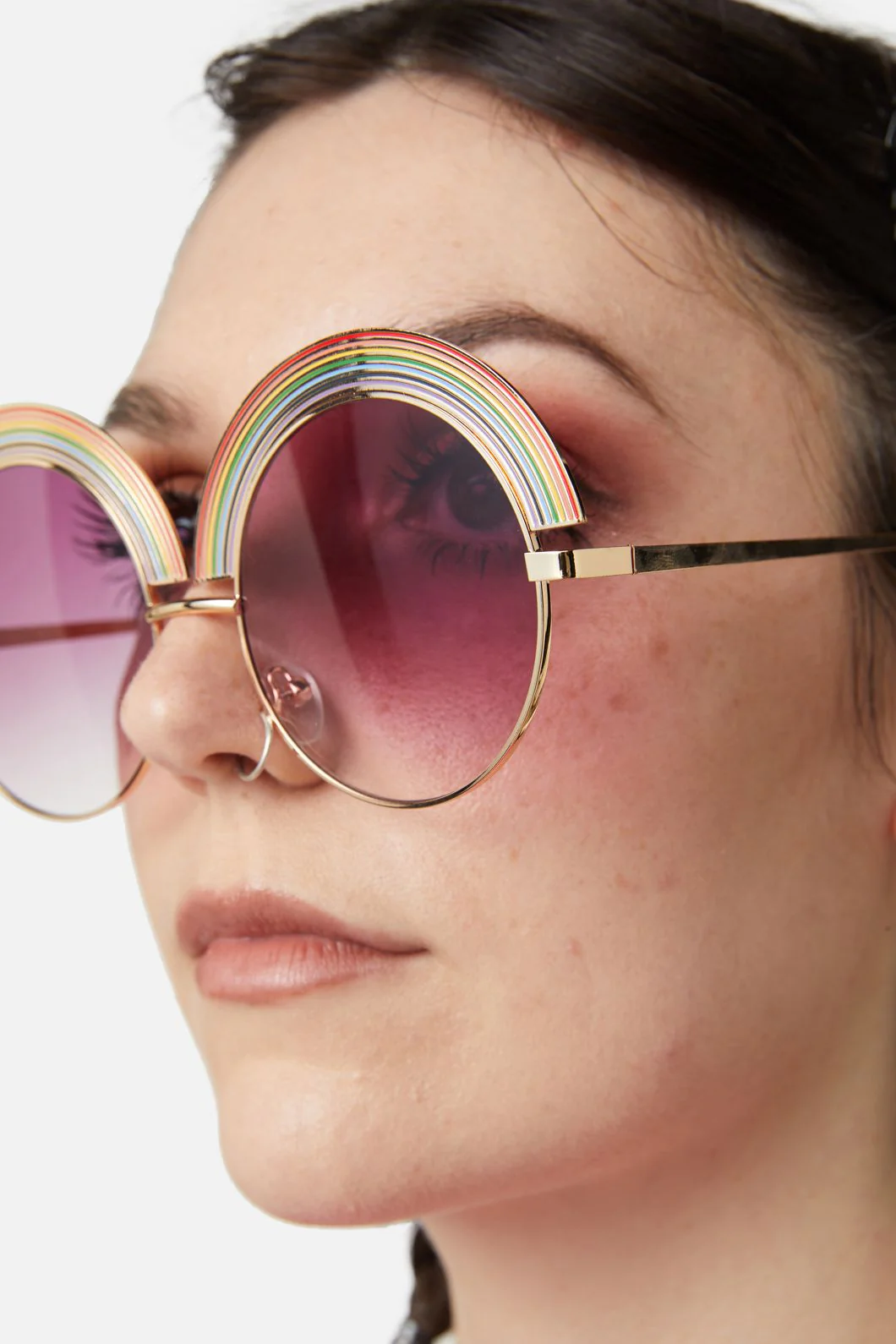 Rainbow Round Glasses
