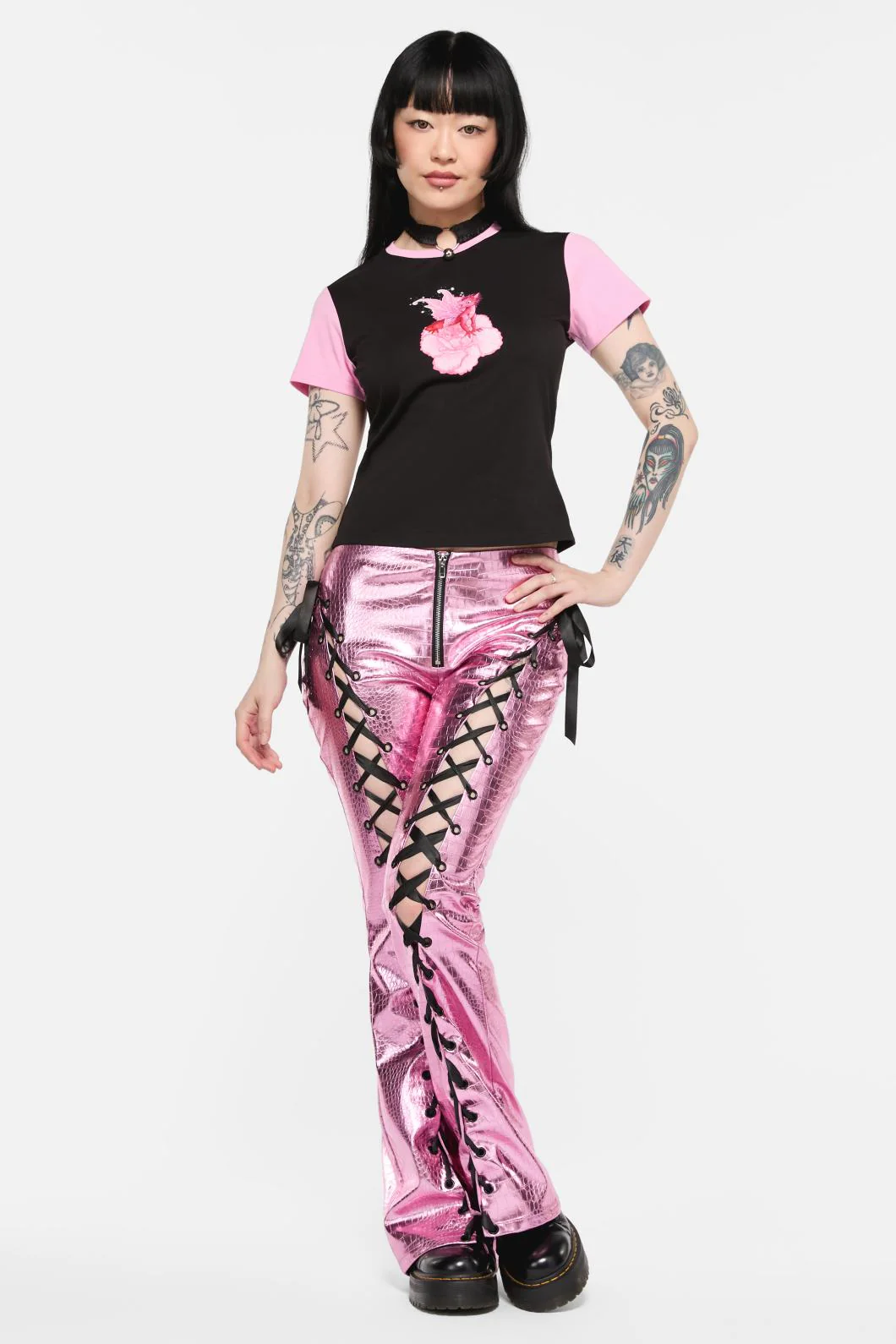 Dragons Grove Contrast Sleeve Tee