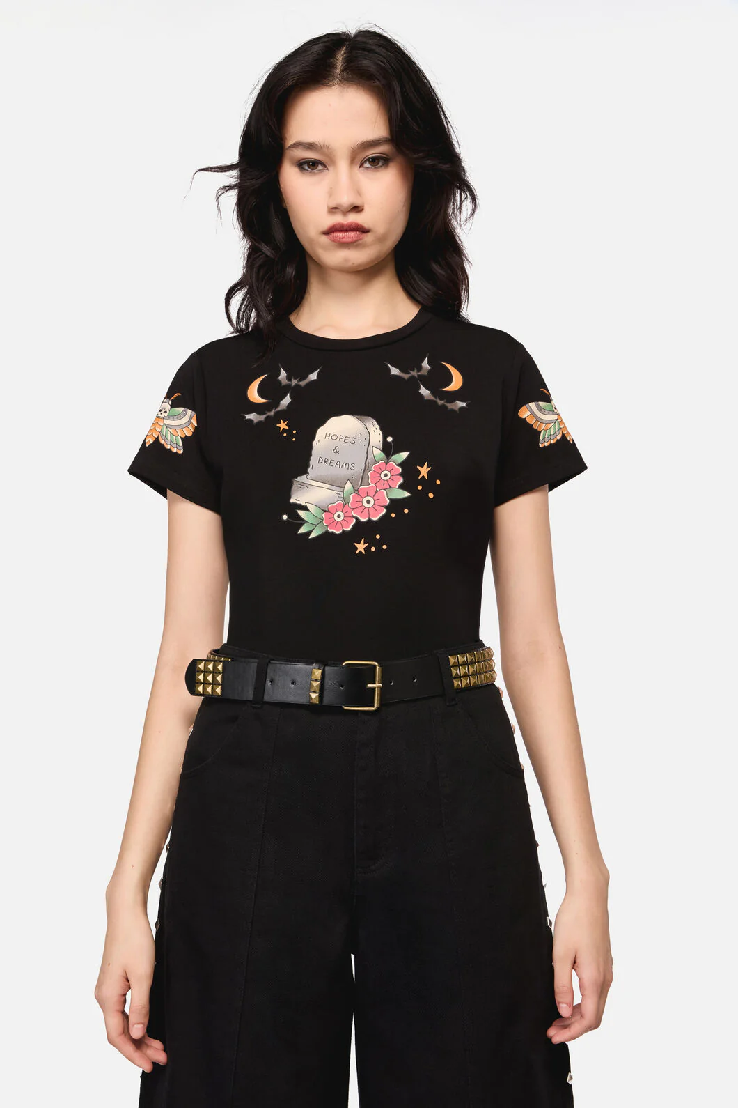 Brass Pyramid Stud Belt