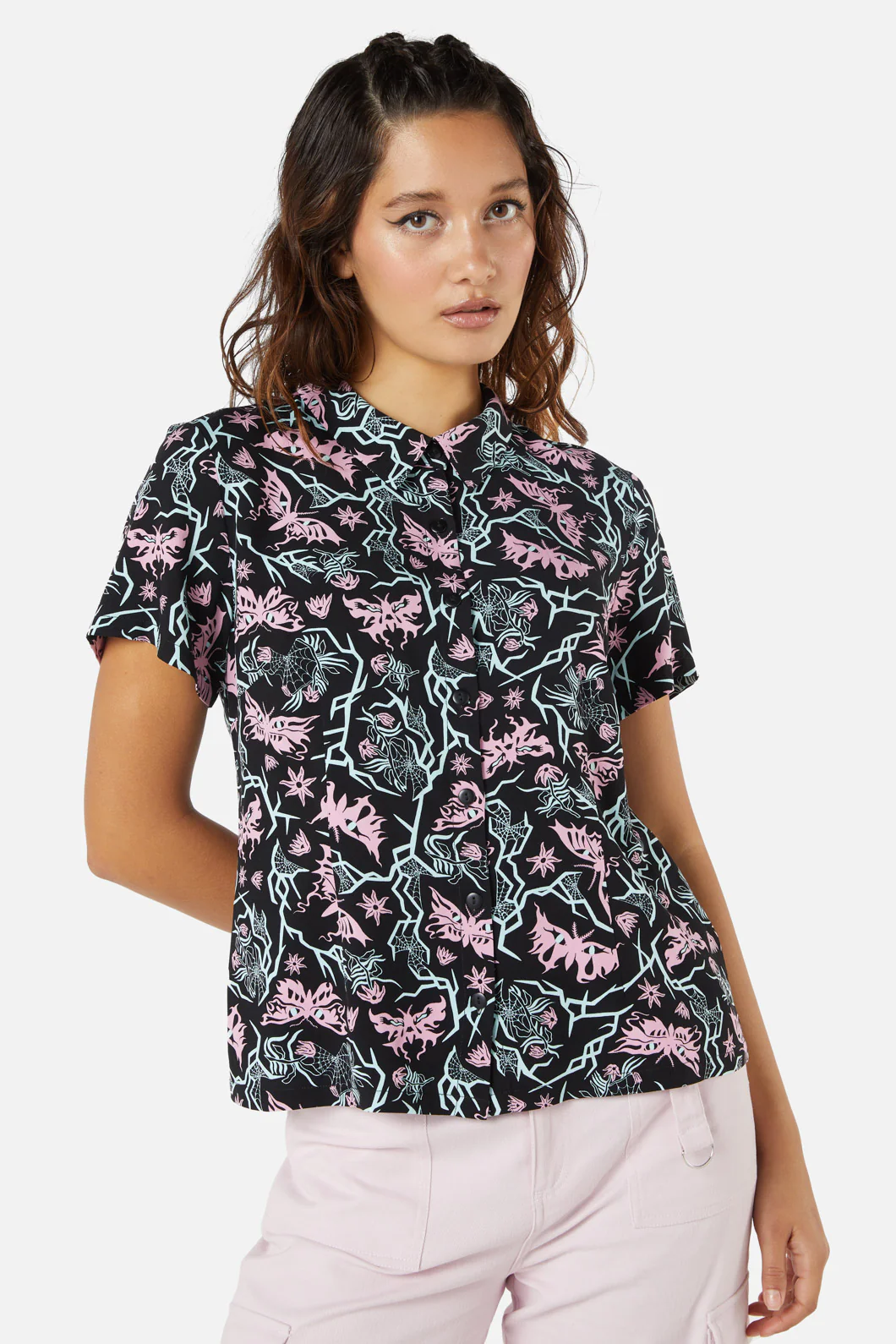 To The Butterflies Printed Blouse