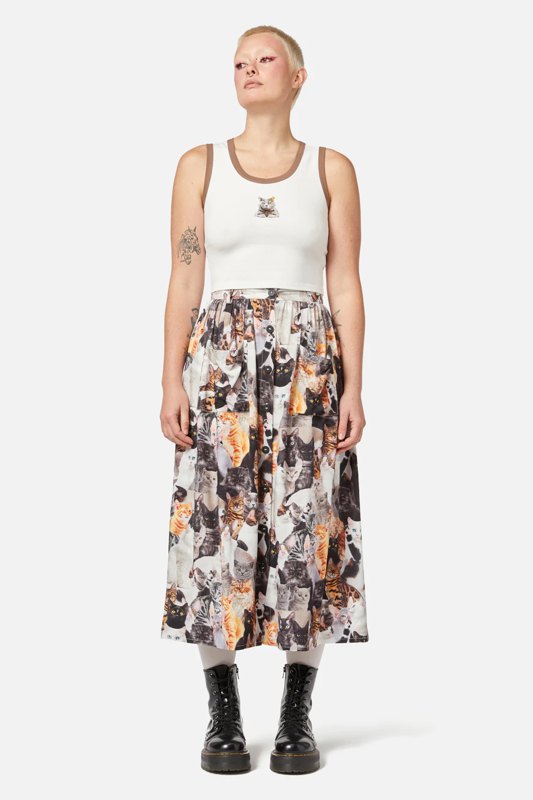 Catnip Cross Stitch Tank