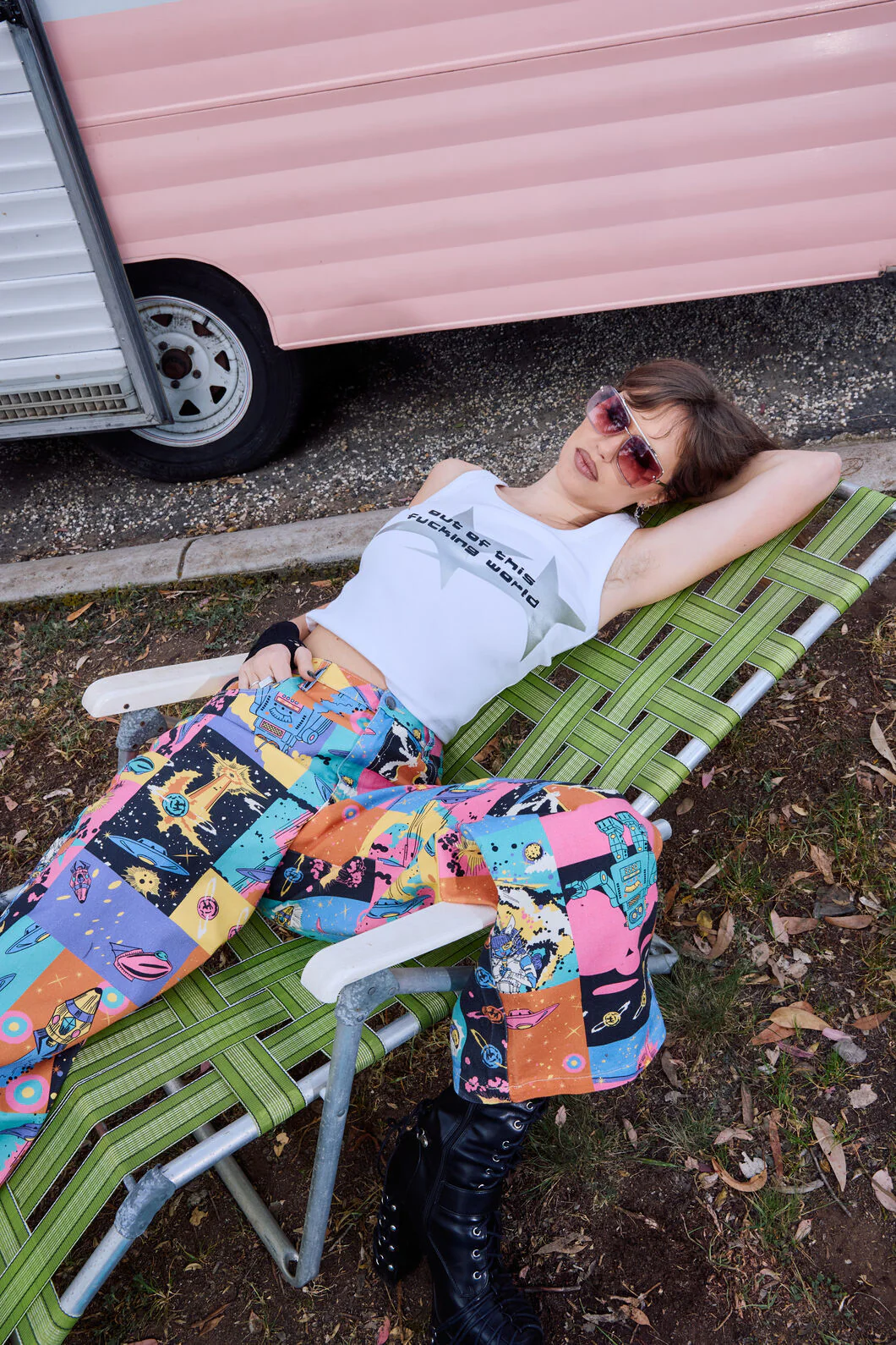 Galactic Print Tank Top