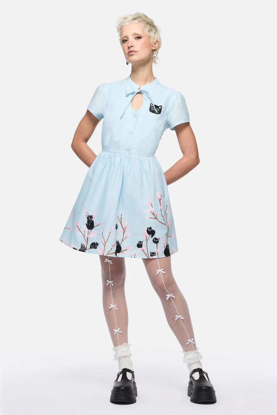 Pussy Willow Border Dress