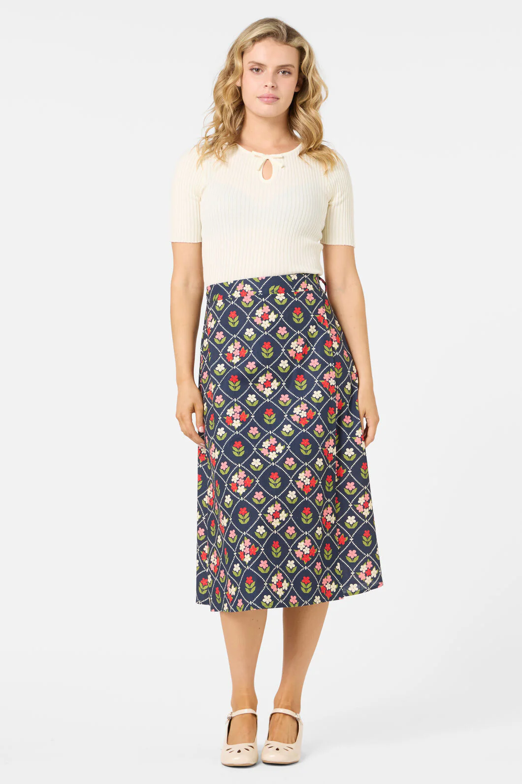 Judy Wrap Midi Skirt
