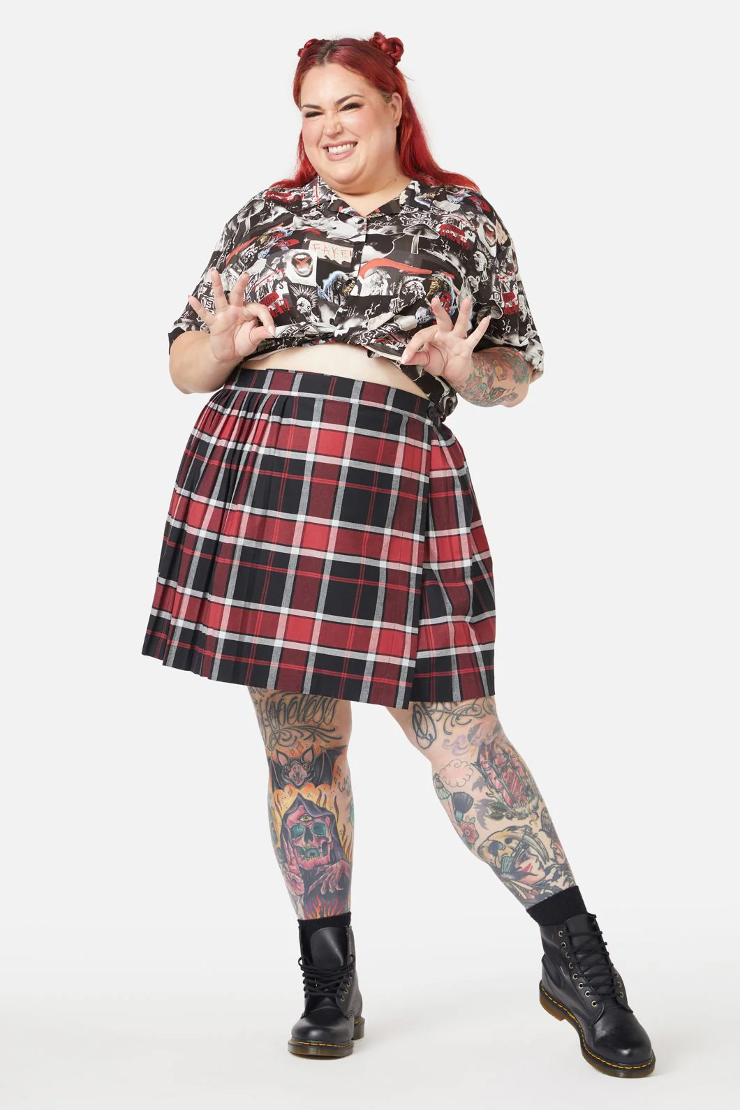 Curve Ursula Pleated Skirt