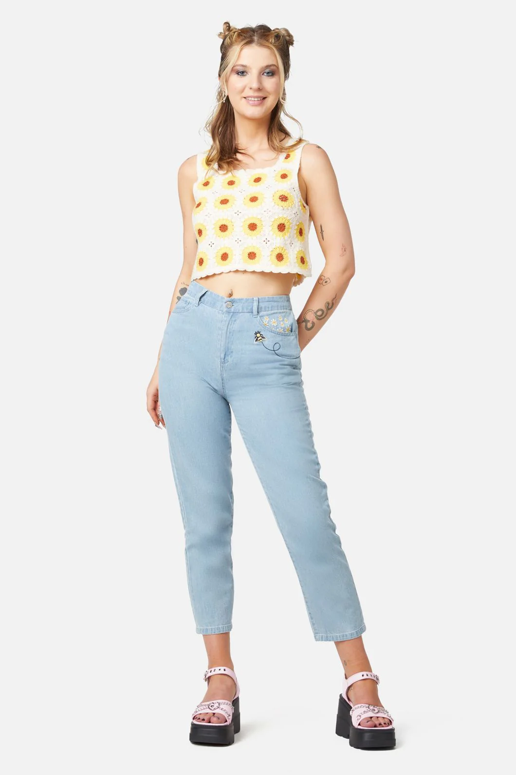 Sunflower Crochet Top