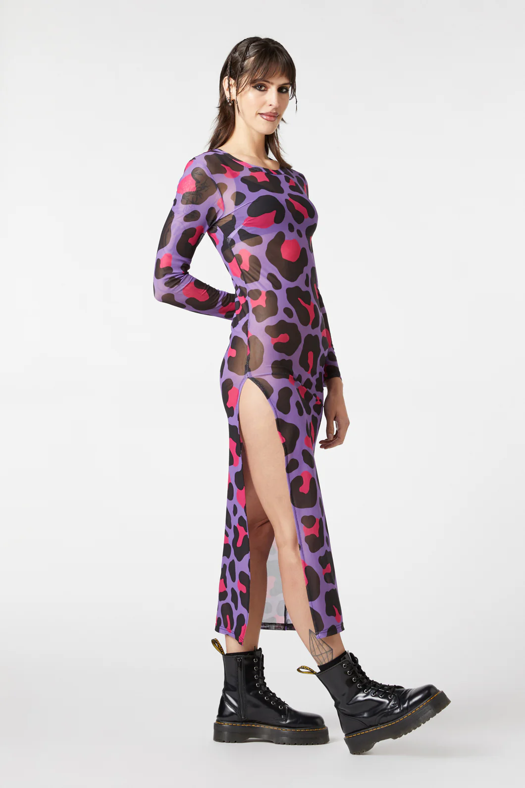 Major Meow Mesh Dress