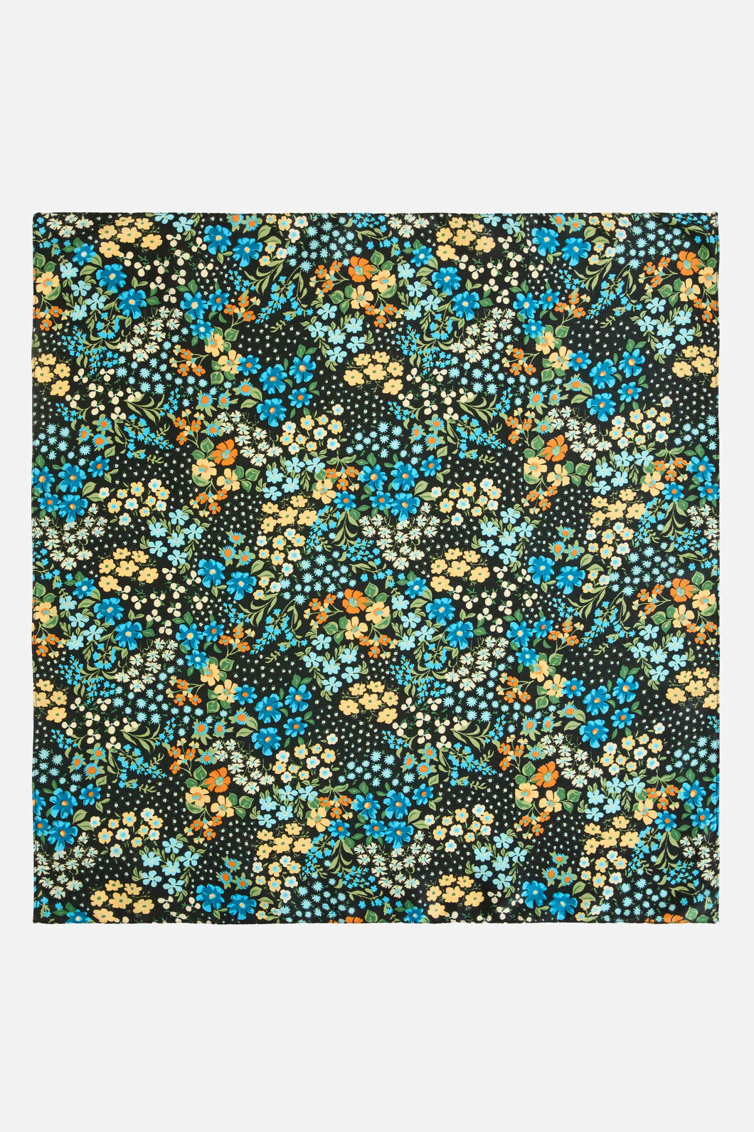 Ada 90S Floral Satin Scarf