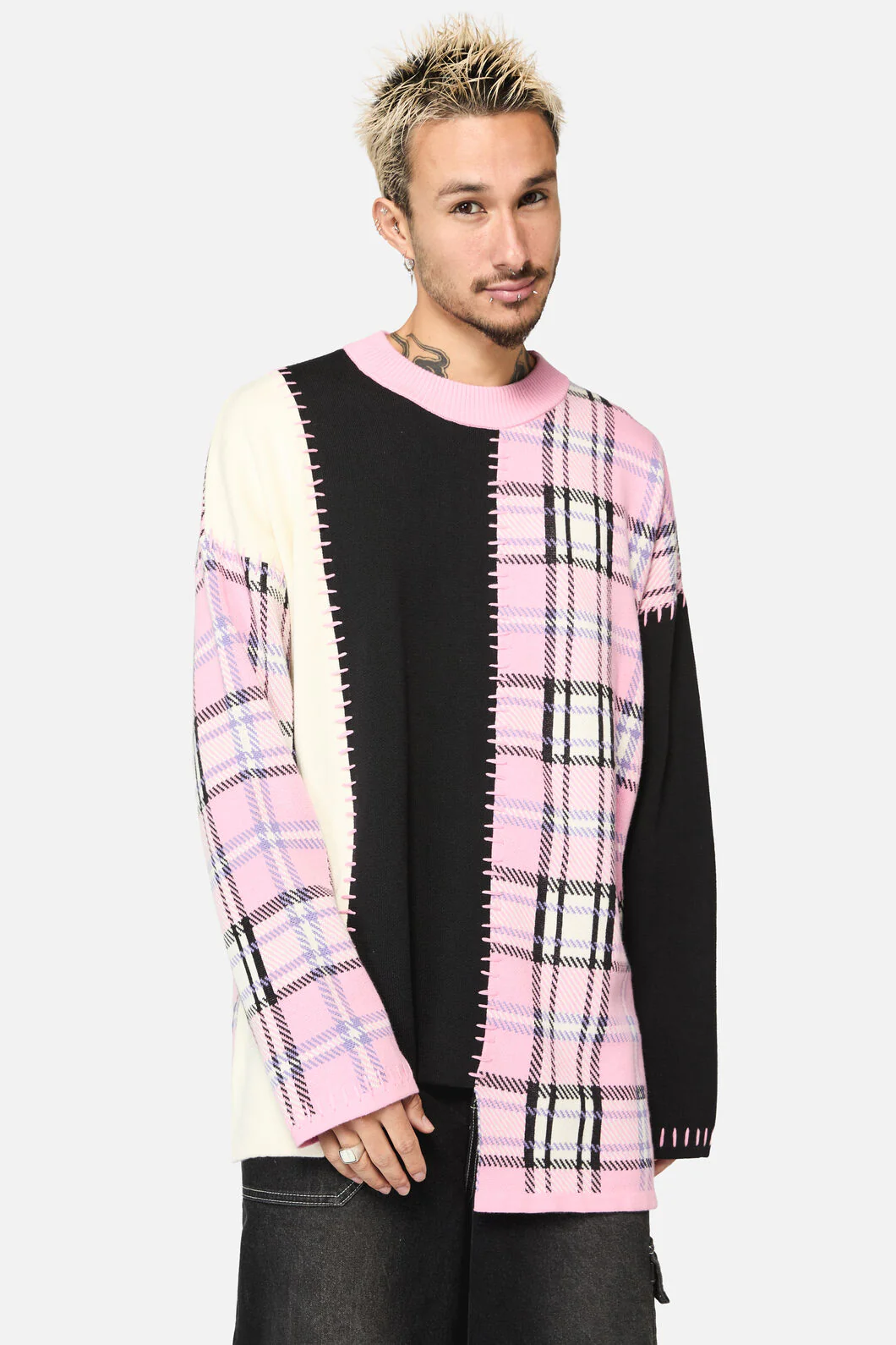 Dragon Scale Tartan Patch Knit