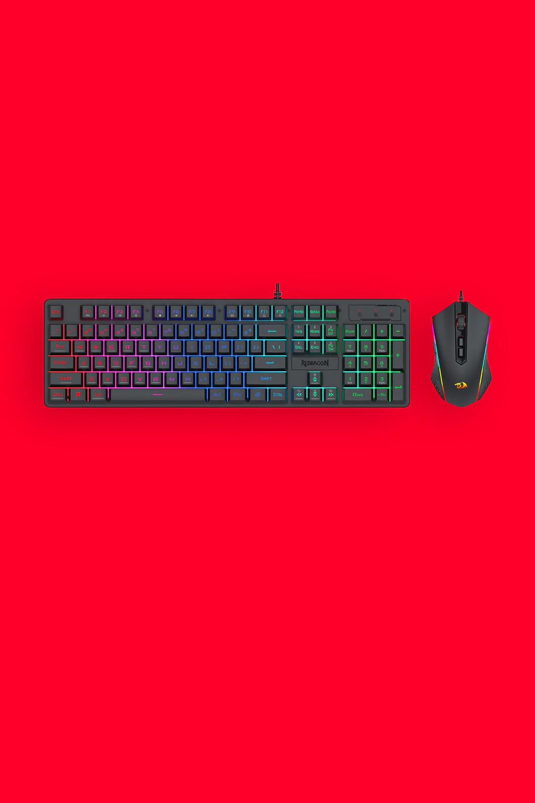S107-RGB-BA Membrane Keyboard Combo