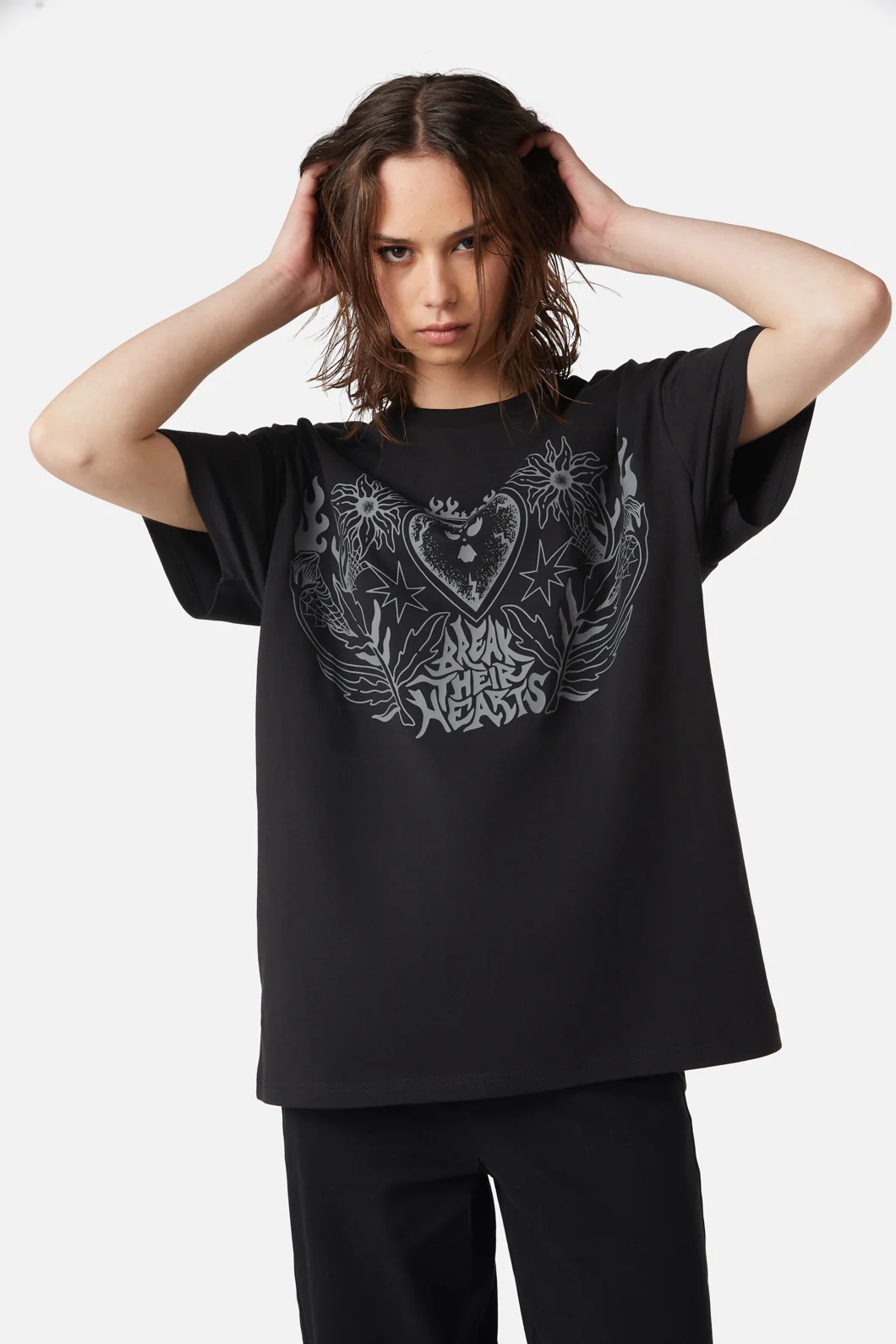 Break Their Hearts Distressed Tee