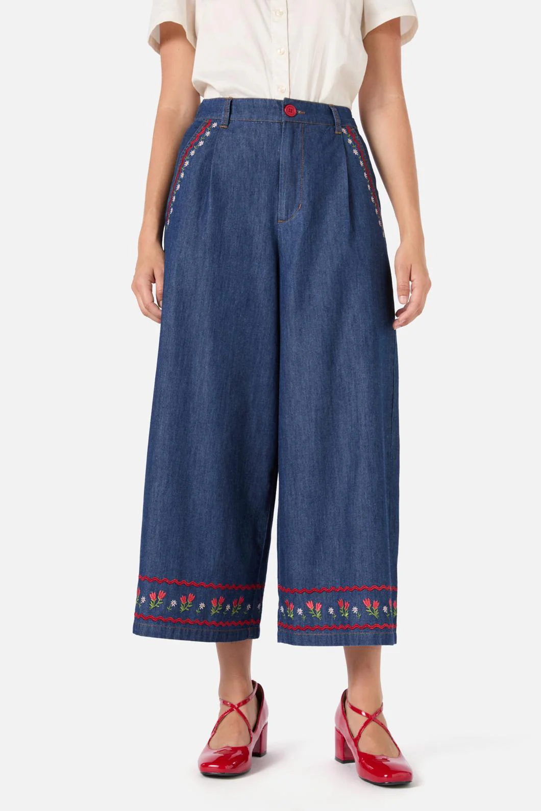 Meadow Embroidered Culotte